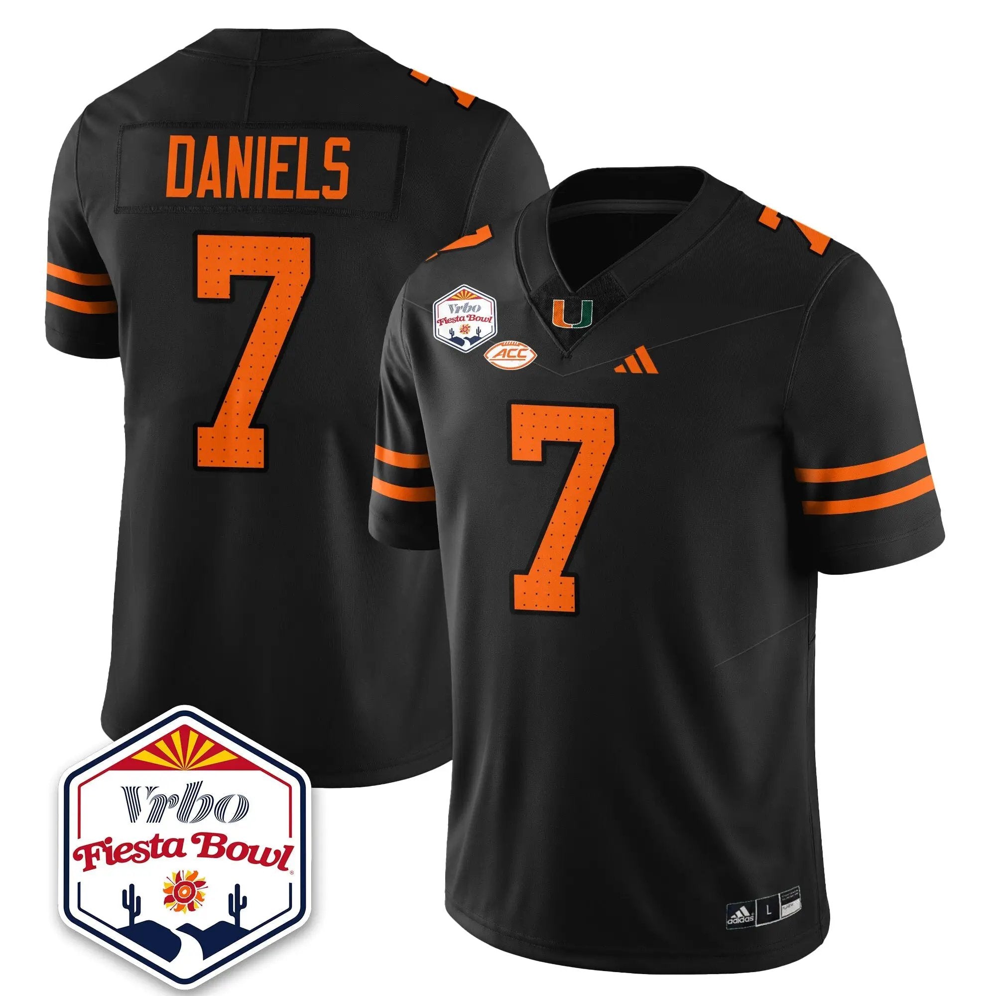 MIA Football Vapor Limited Jersey - Vrbo Fiesta Bowl by Miami Hurricanes