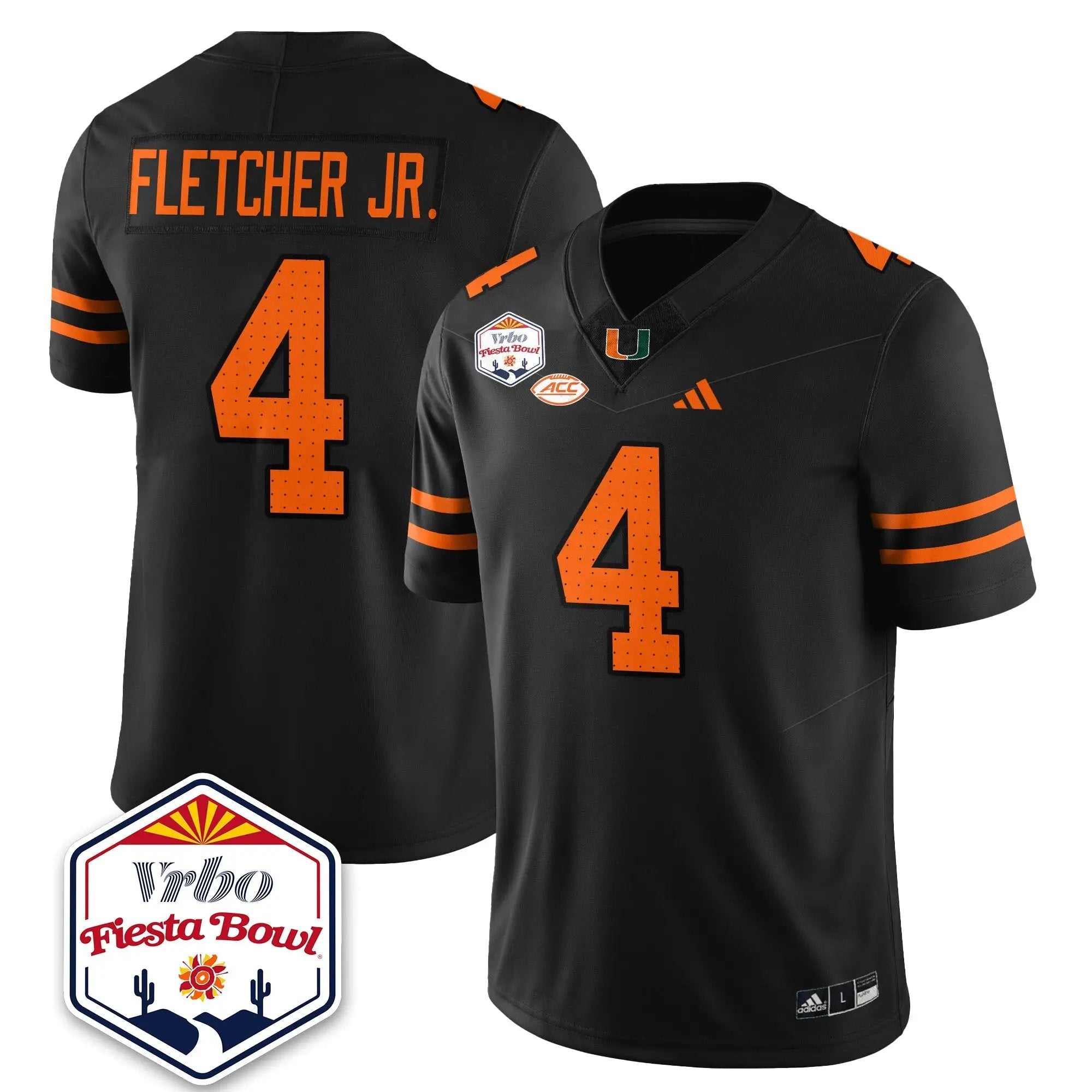 MIA Football Vapor Limited Jersey - Vrbo Fiesta Bowl by Miami Hurricanes