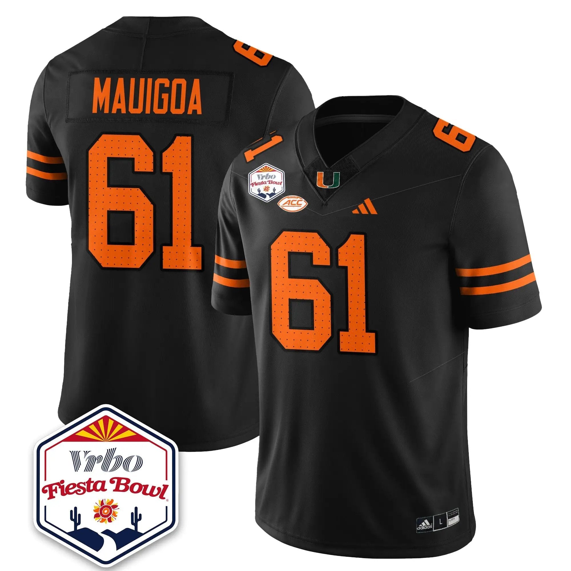 MIA Football Vapor Limited Jersey - Vrbo Fiesta Bowl by Miami Hurricanes