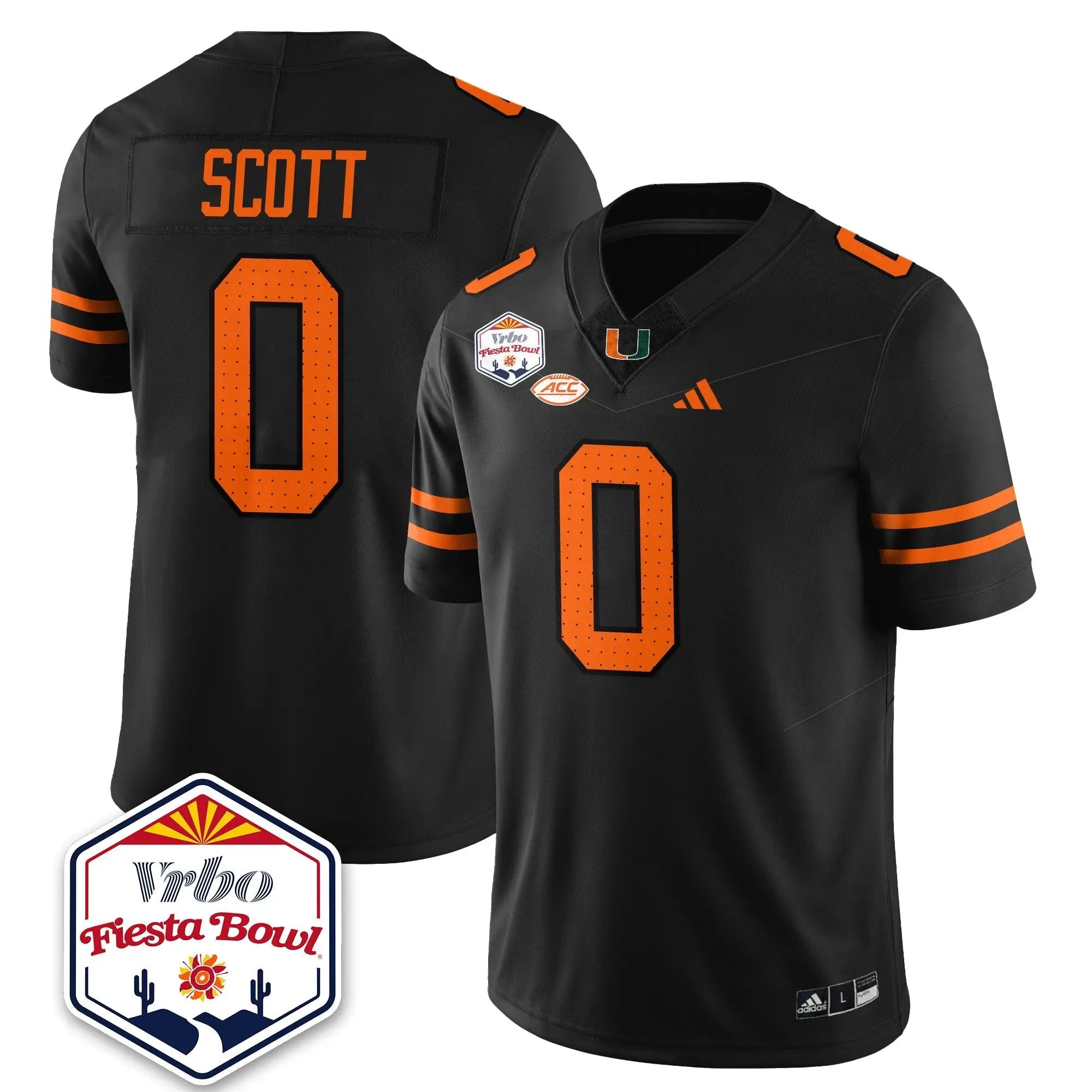 MIA Football Vapor Limited Jersey - Vrbo Fiesta Bowl by Miami Hurricanes