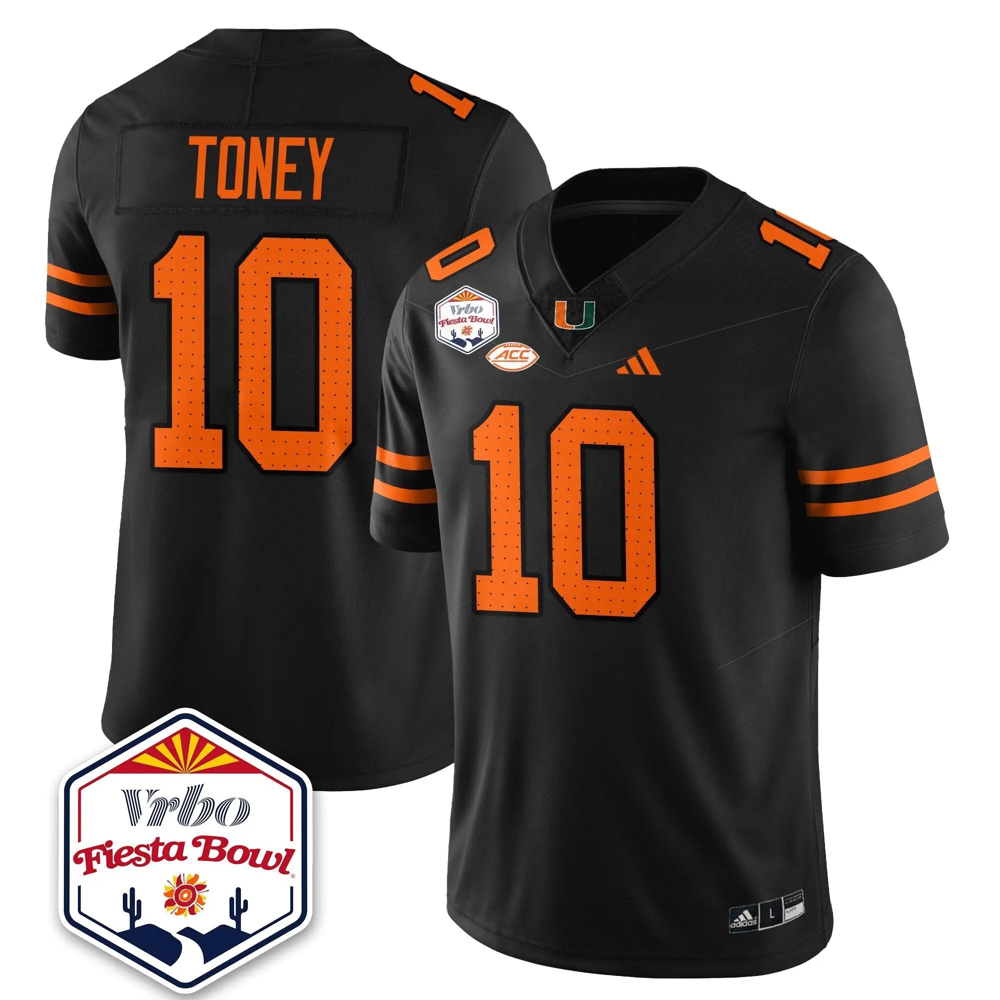 MIA Football Vapor Limited Jersey - Vrbo Fiesta Bowl by Miami Hurricanes