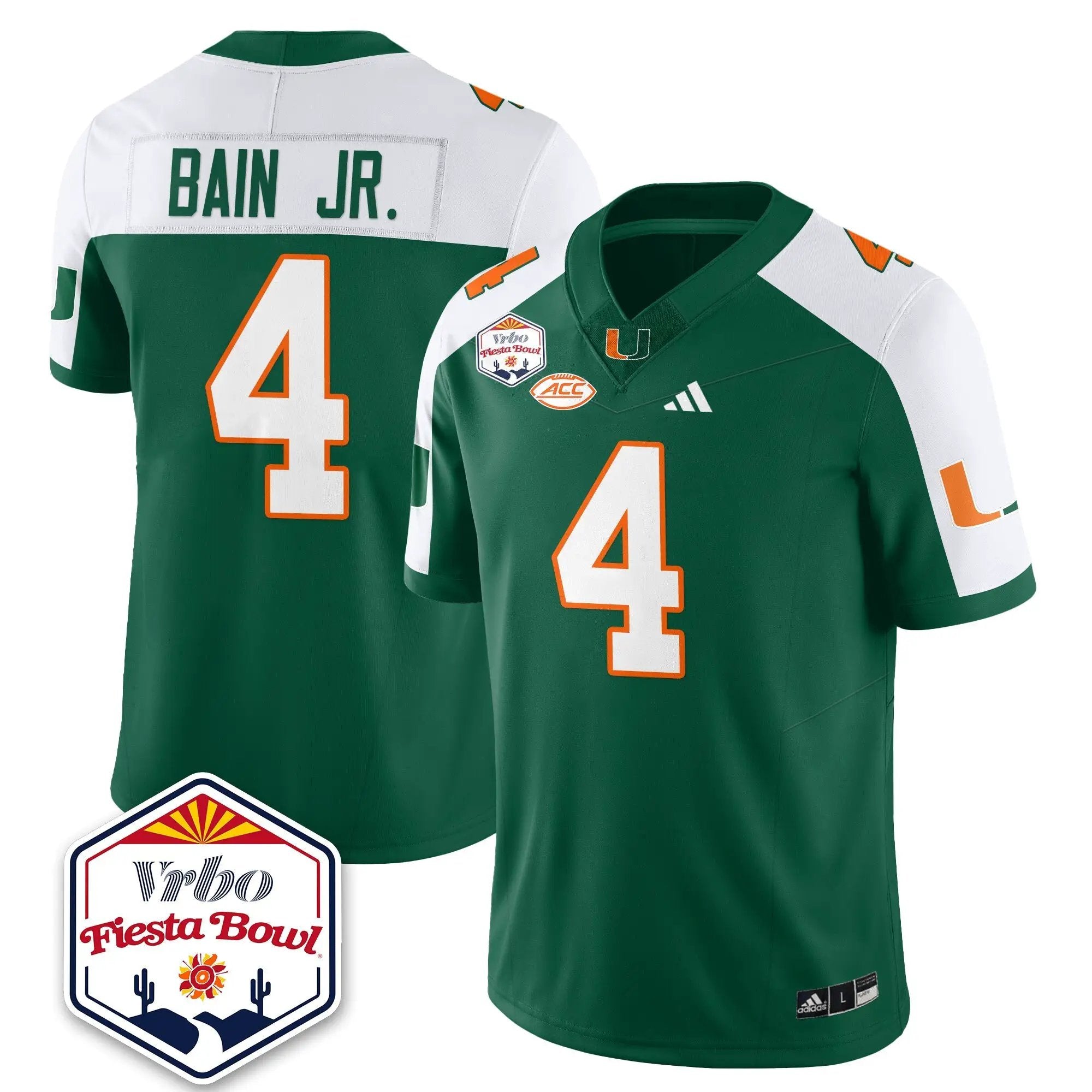 MIA Football Vapor Limited Jersey - Vrbo Fiesta Bowl by Miami Hurricanes