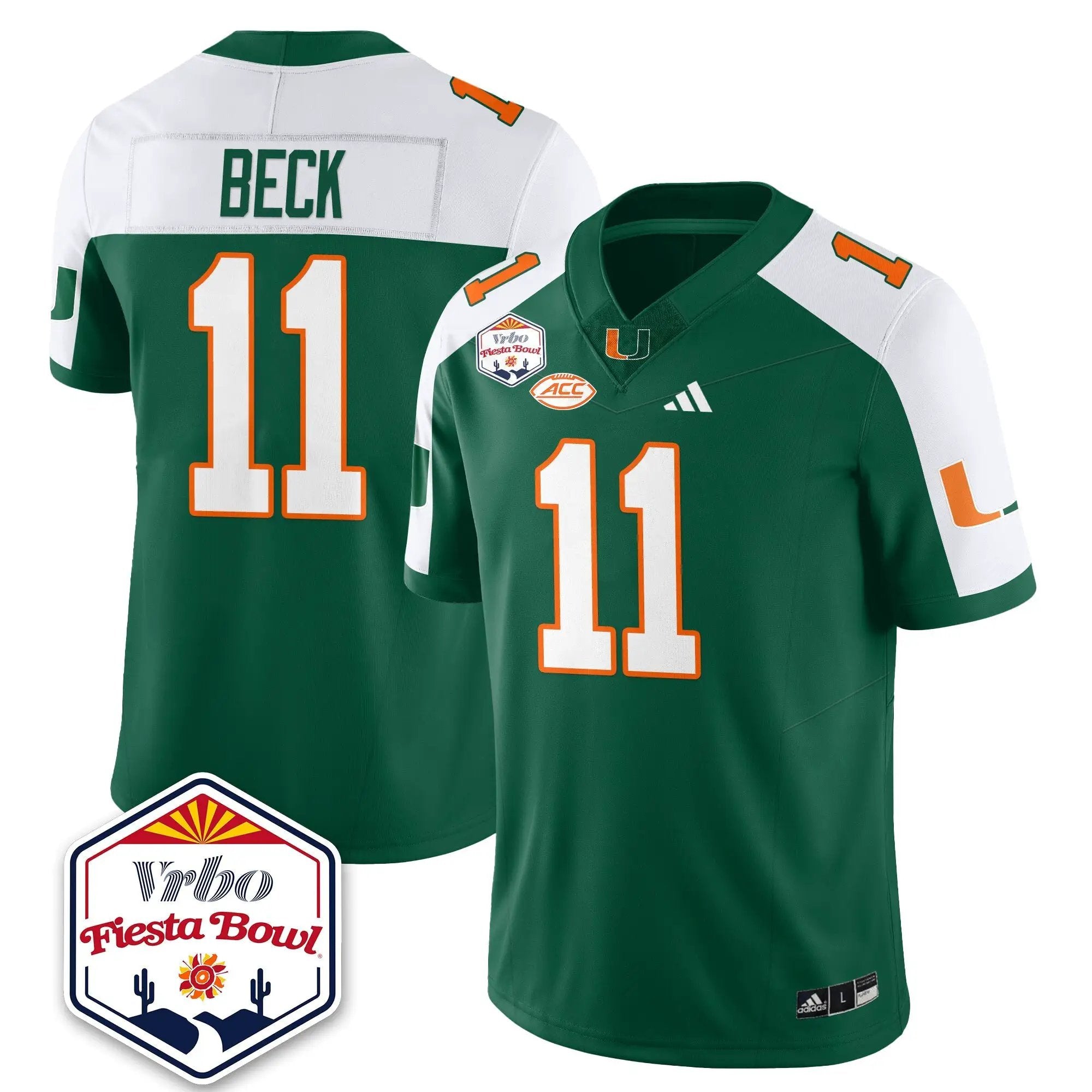 MIA Football Vapor Limited Jersey - Vrbo Fiesta Bowl by Miami Hurricanes