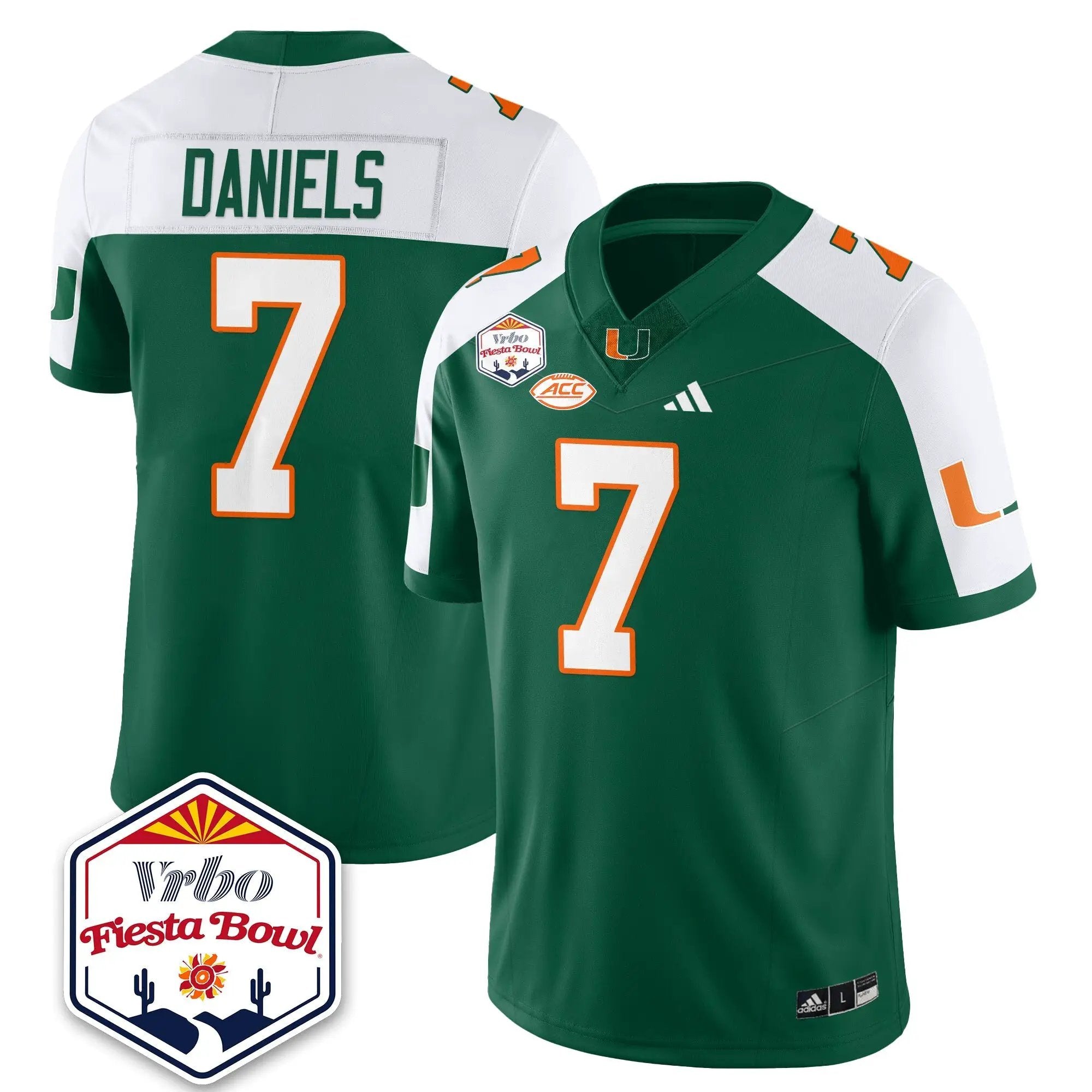 MIA Football Vapor Limited Jersey - Vrbo Fiesta Bowl by Miami Hurricanes