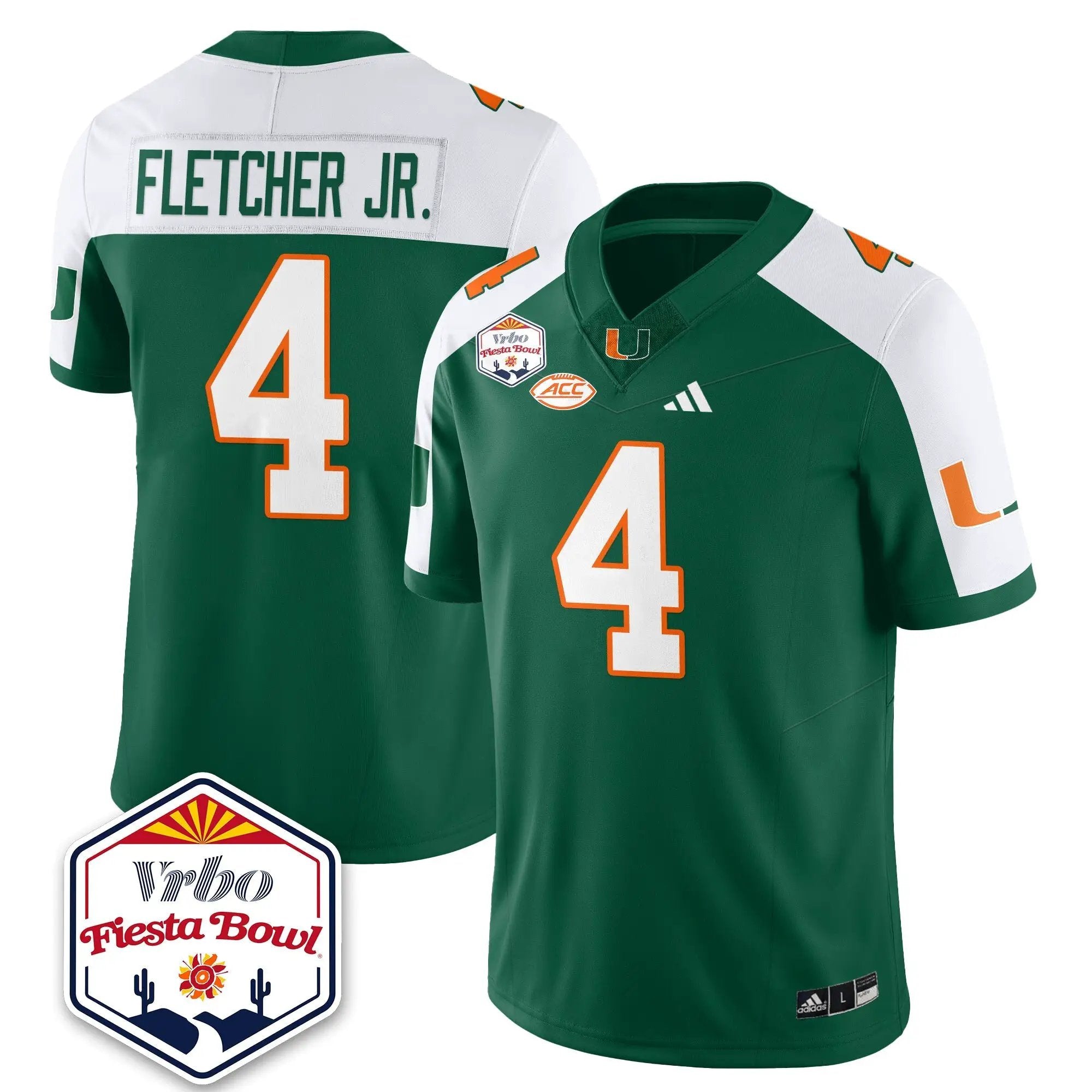 MIA Football Vapor Limited Jersey - Vrbo Fiesta Bowl by Miami Hurricanes