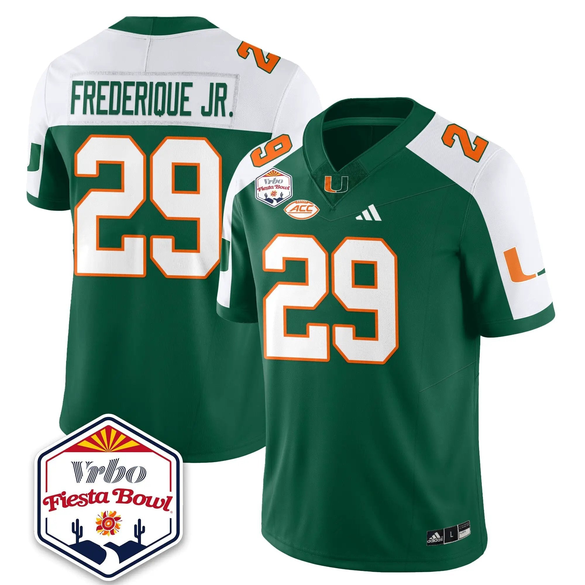 MIA Football Vapor Limited Jersey - Vrbo Fiesta Bowl by Miami Hurricanes