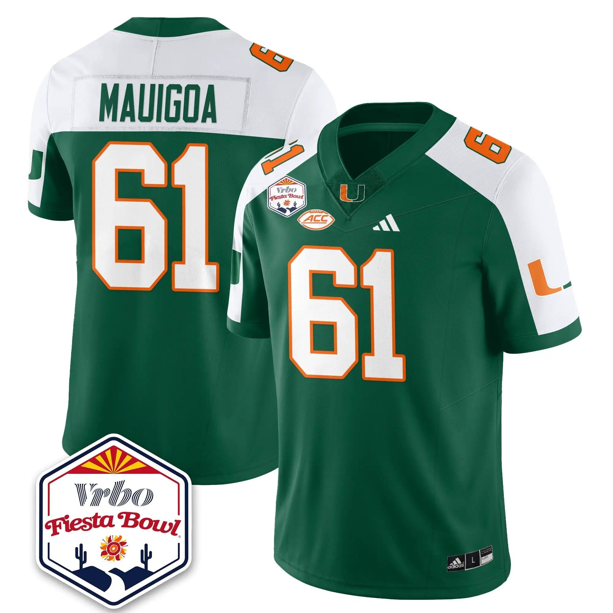 MIA Football Vapor Limited Jersey - Vrbo Fiesta Bowl by Miami Hurricanes