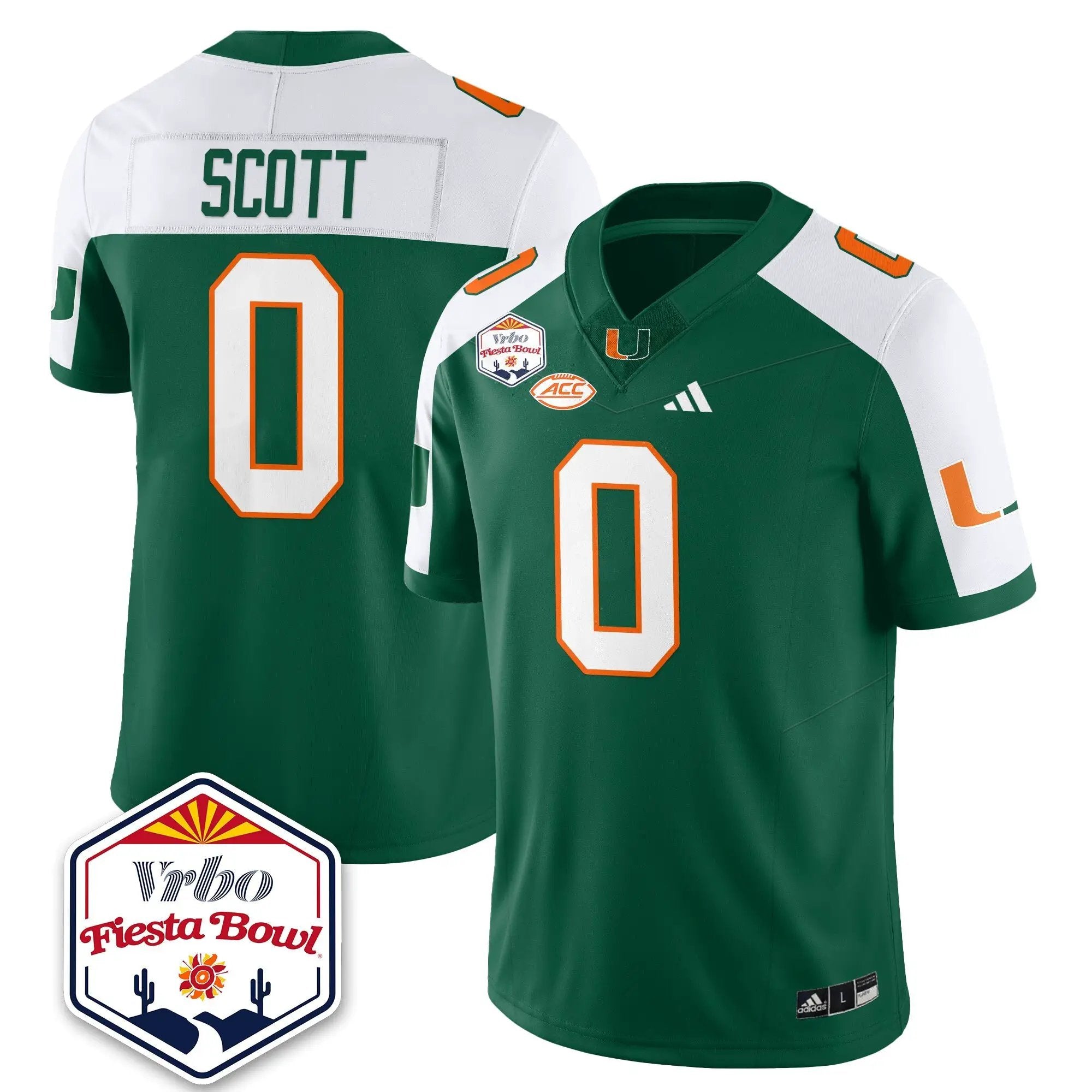 MIA Football Vapor Limited Jersey - Vrbo Fiesta Bowl by Miami Hurricanes
