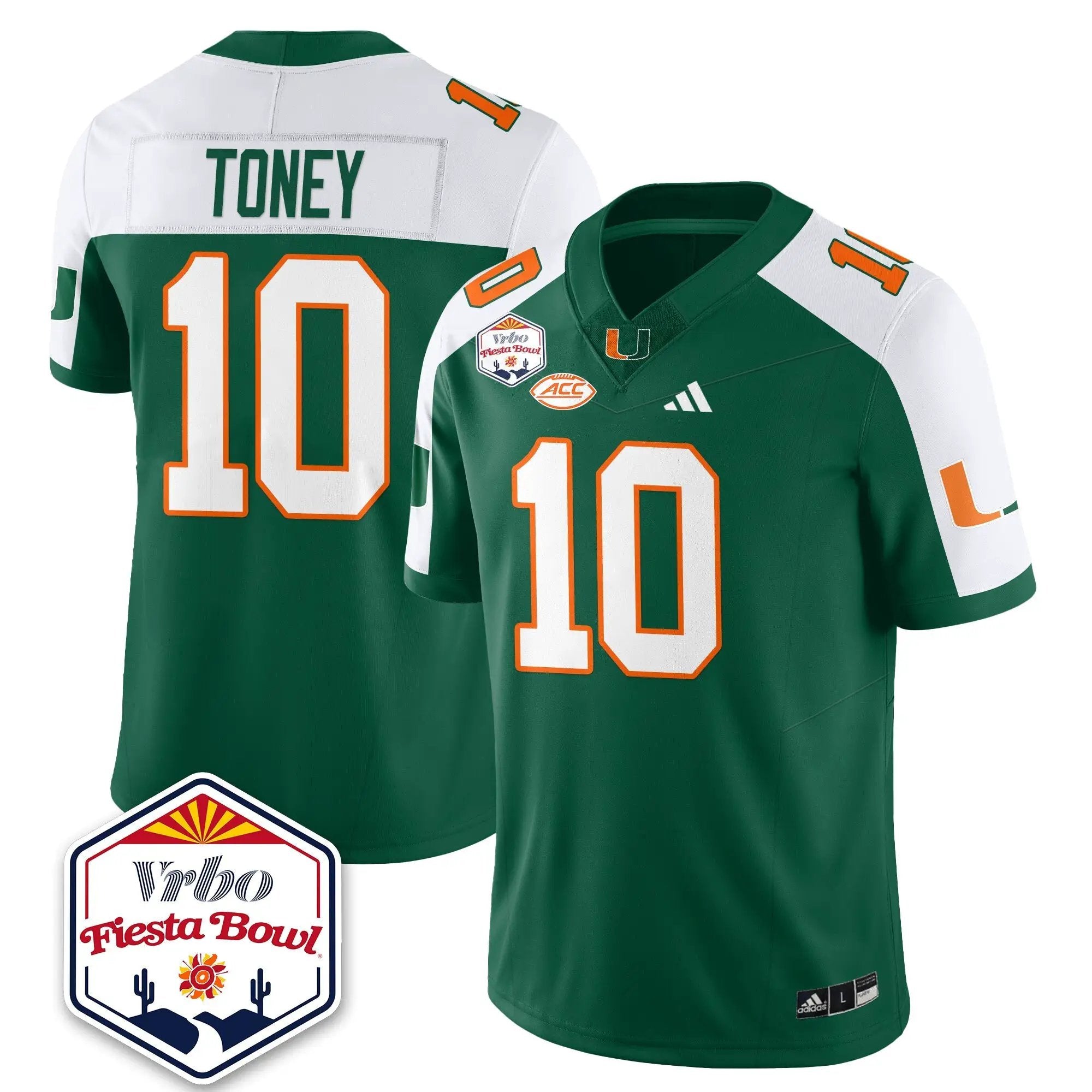 MIA Football Vapor Limited Jersey - Vrbo Fiesta Bowl by Miami Hurricanes