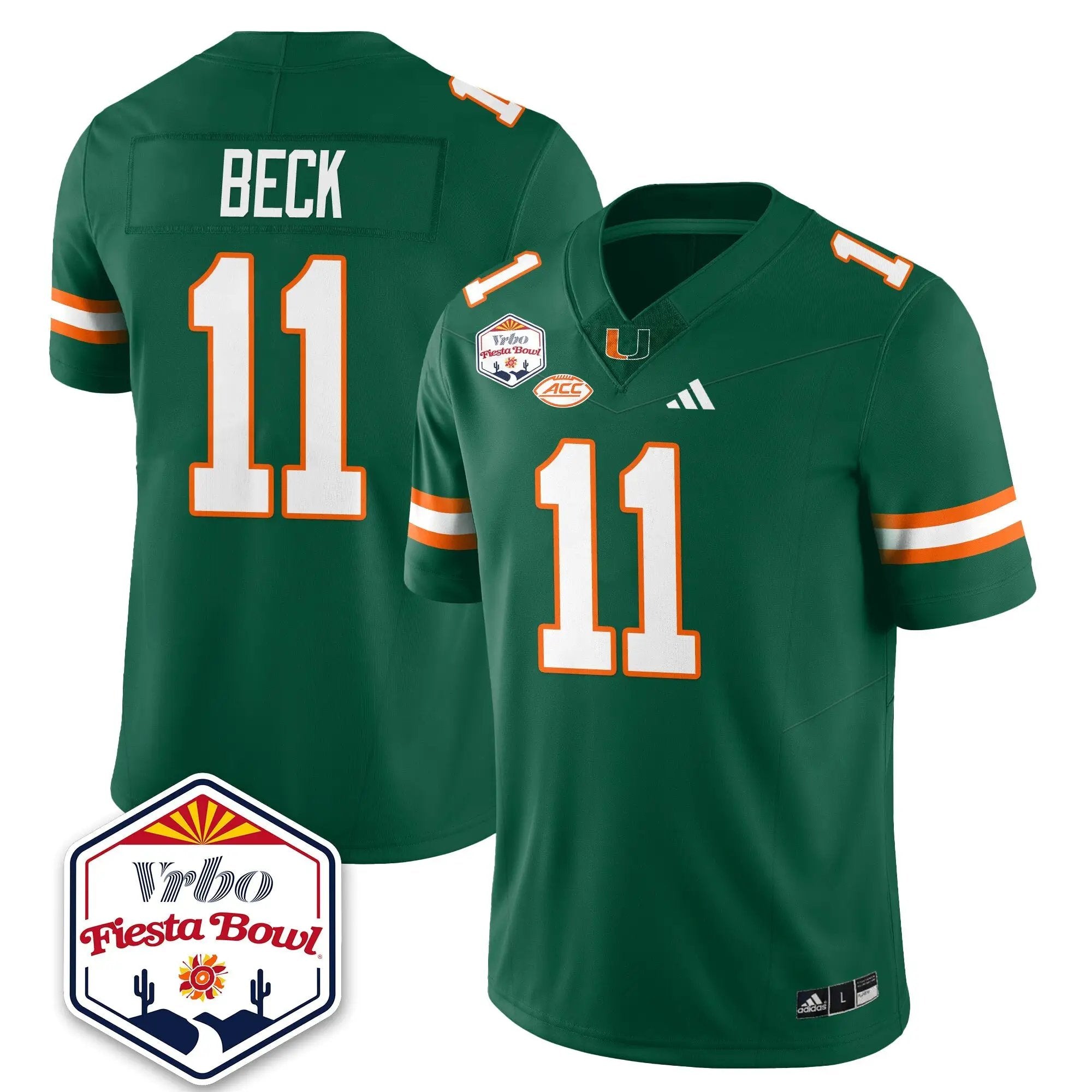MIA Football Vapor Limited Jersey - Vrbo Fiesta Bowl by Miami Hurricanes