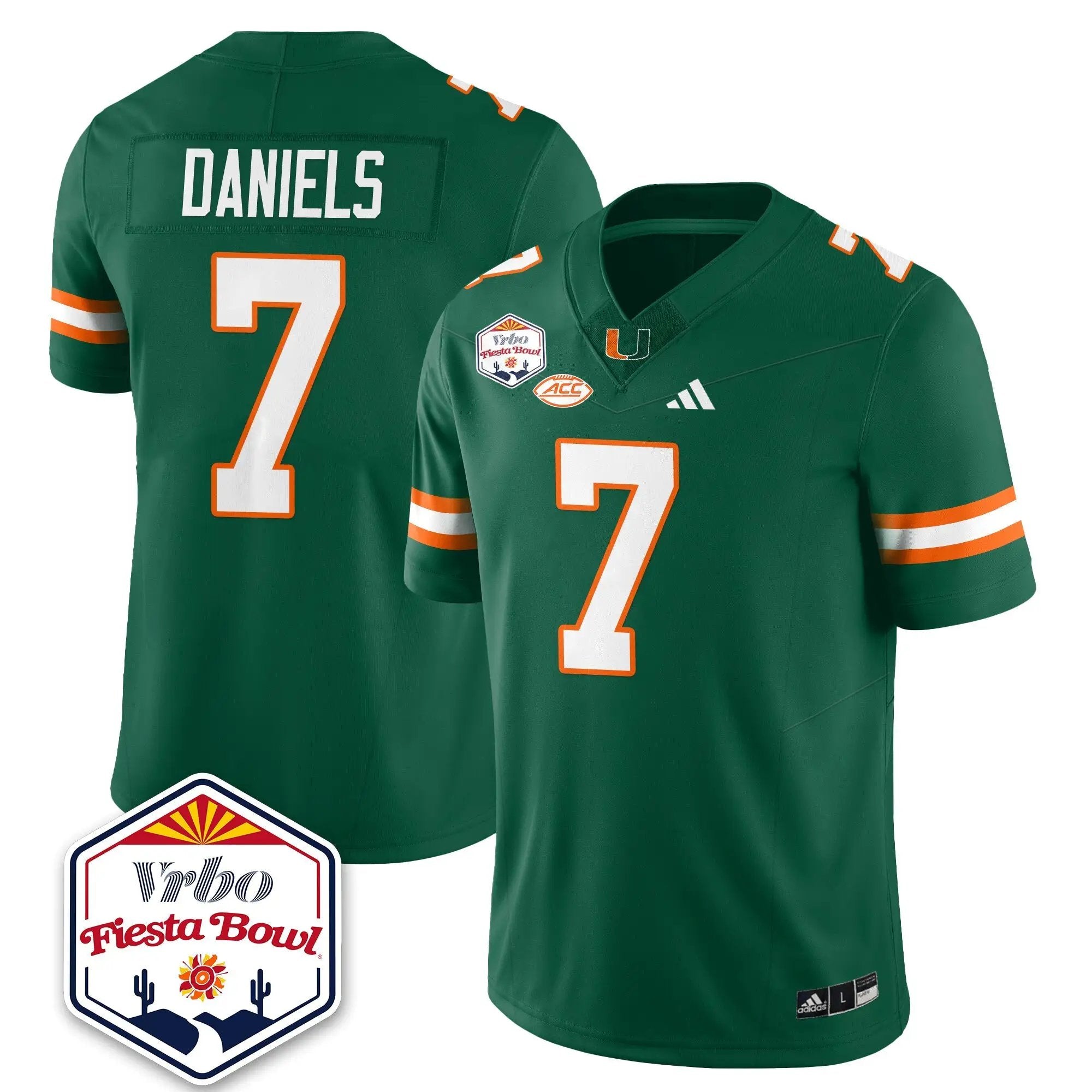 MIA Football Vapor Limited Jersey - Vrbo Fiesta Bowl by Miami Hurricanes