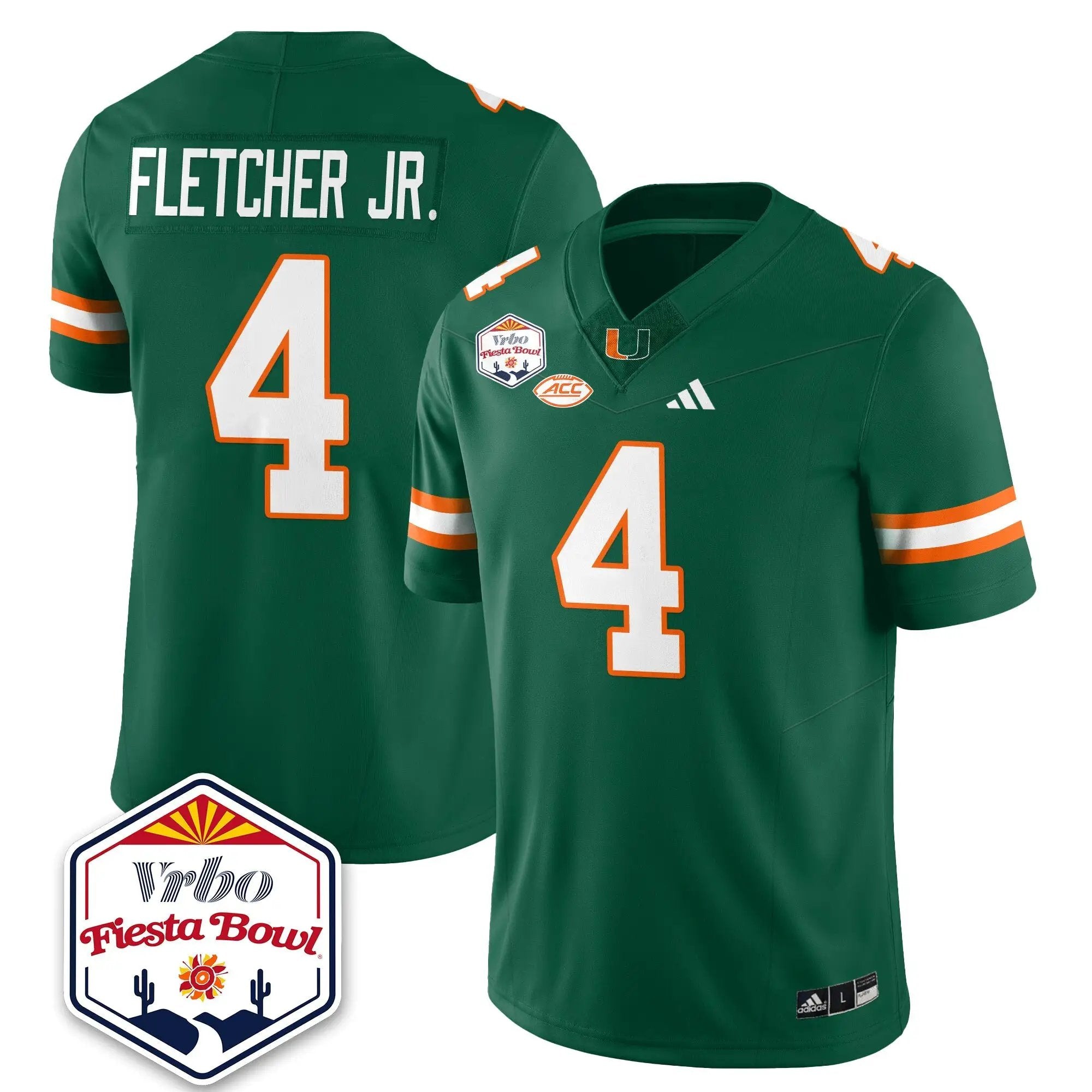 MIA Football Vapor Limited Jersey - Vrbo Fiesta Bowl by Miami Hurricanes