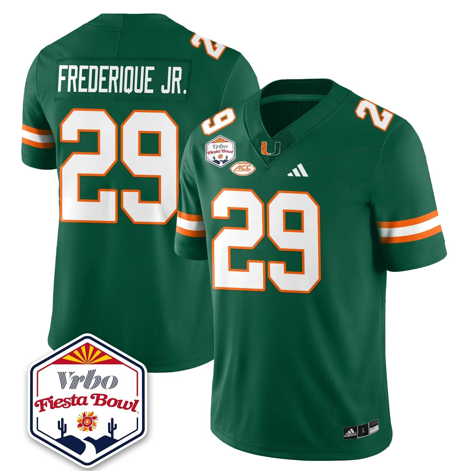 MIA Football Vapor Limited Jersey - Vrbo Fiesta Bowl by Miami Hurricanes