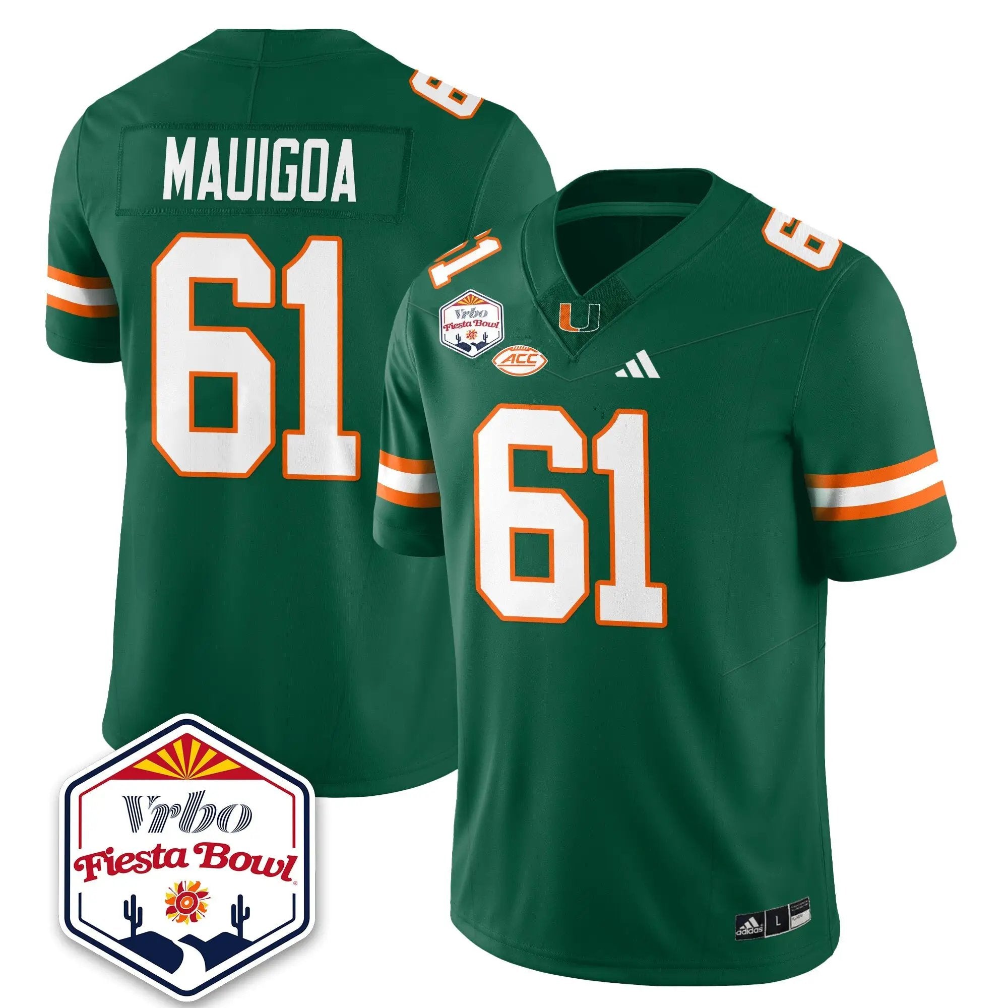 MIA Football Vapor Limited Jersey - Vrbo Fiesta Bowl by Miami Hurricanes