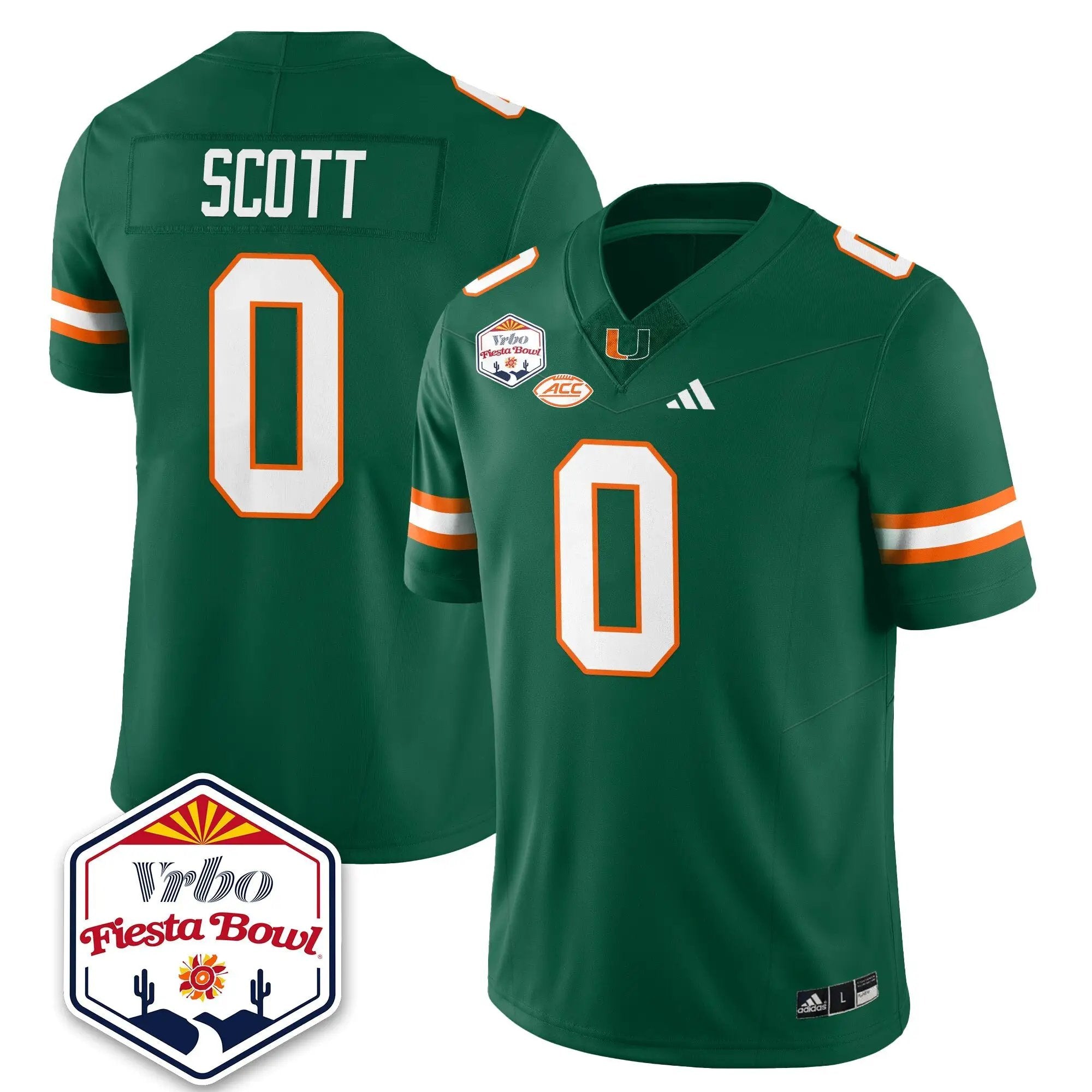 MIA Football Vapor Limited Jersey - Vrbo Fiesta Bowl by Miami Hurricanes