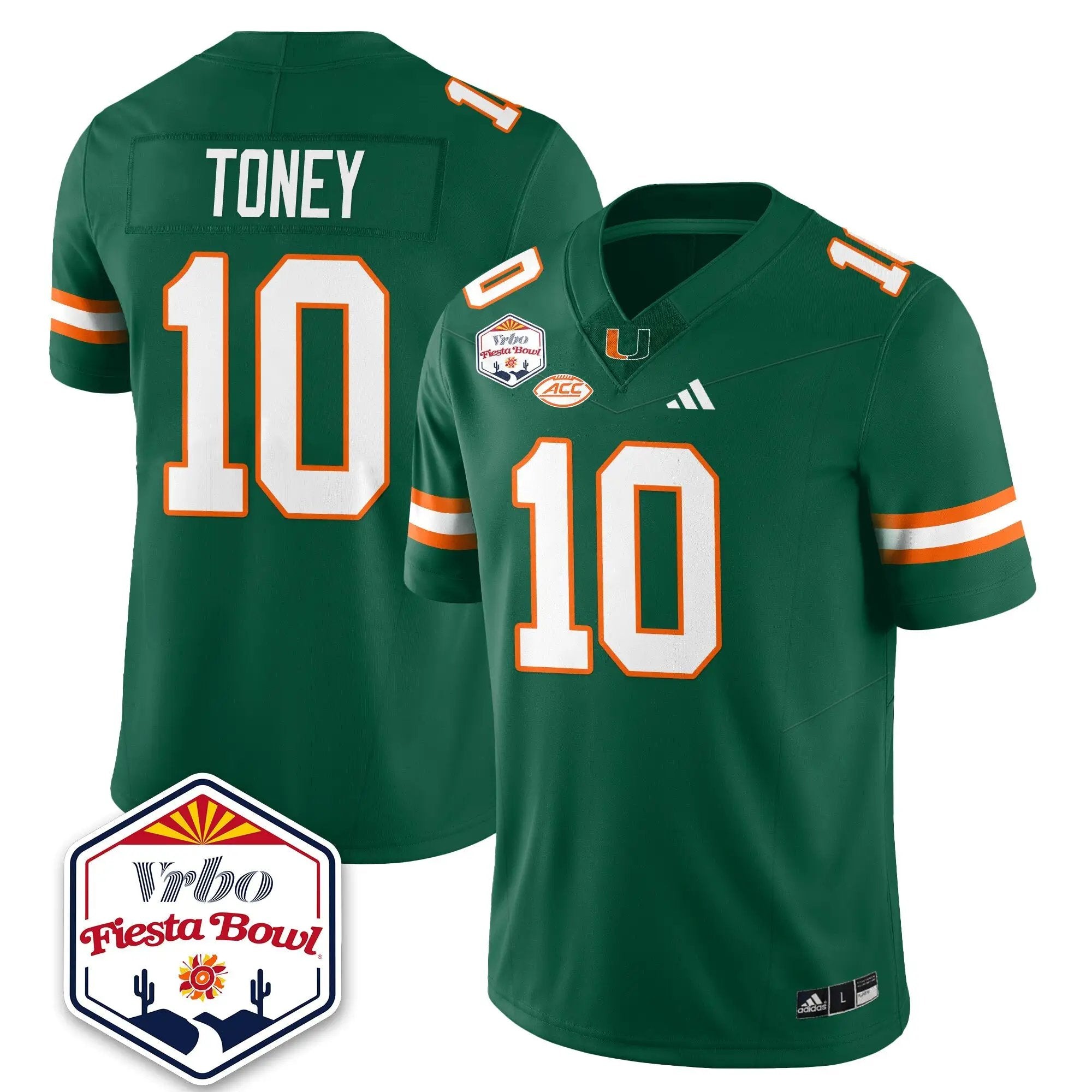 MIA Football Vapor Limited Jersey - Vrbo Fiesta Bowl by Miami Hurricanes