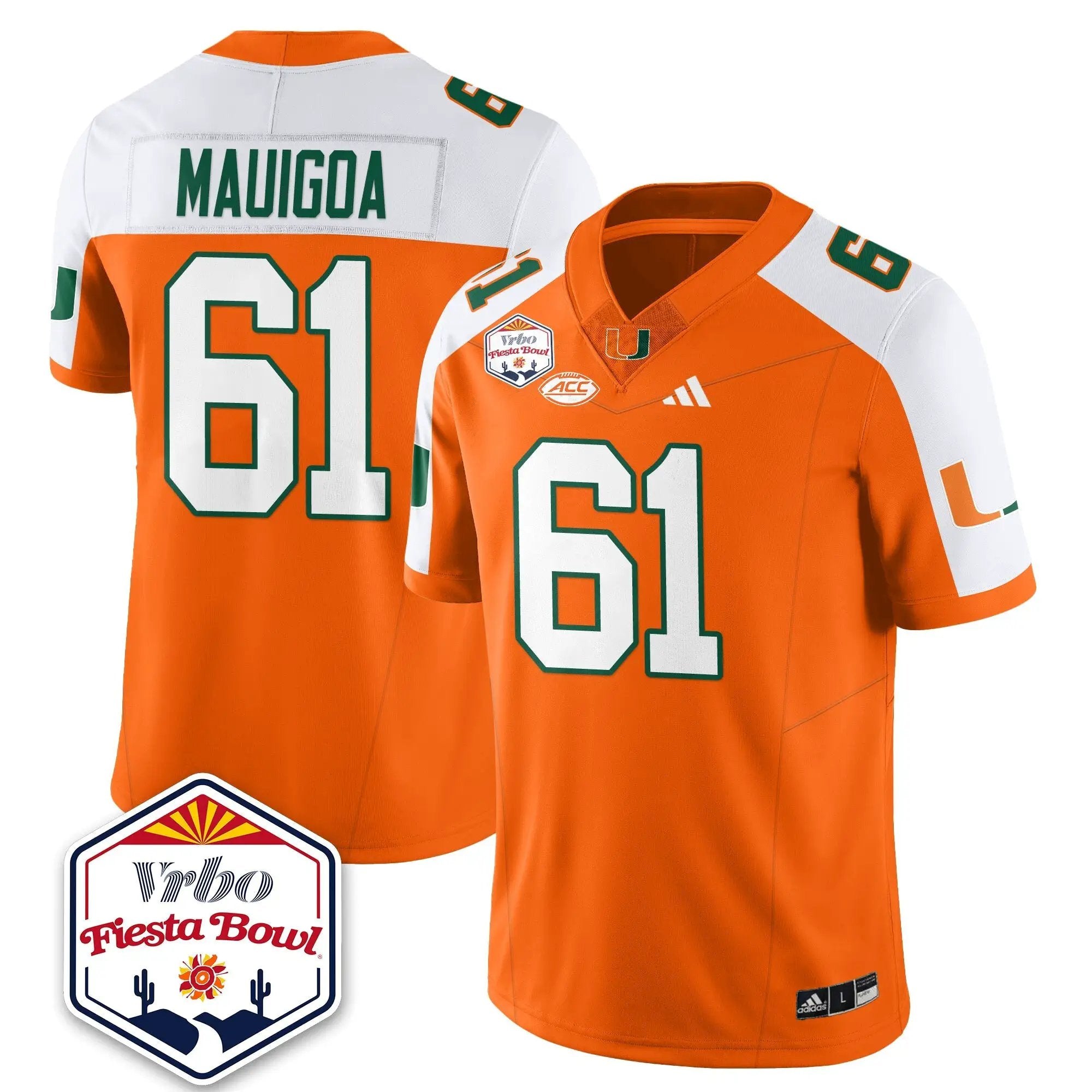 MIA Football Vapor Limited Jersey - Vrbo Fiesta Bowl by Miami Hurricanes