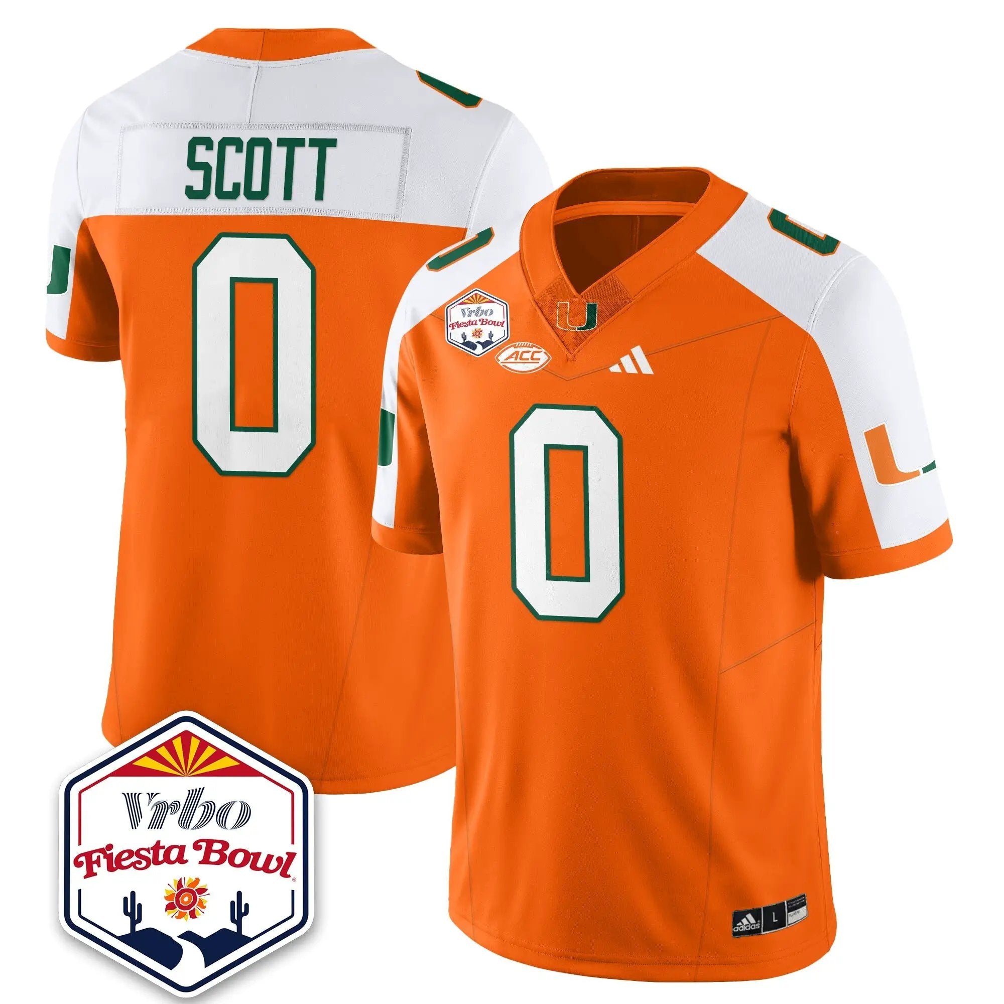MIA Football Vapor Limited Jersey - Vrbo Fiesta Bowl by Miami Hurricanes