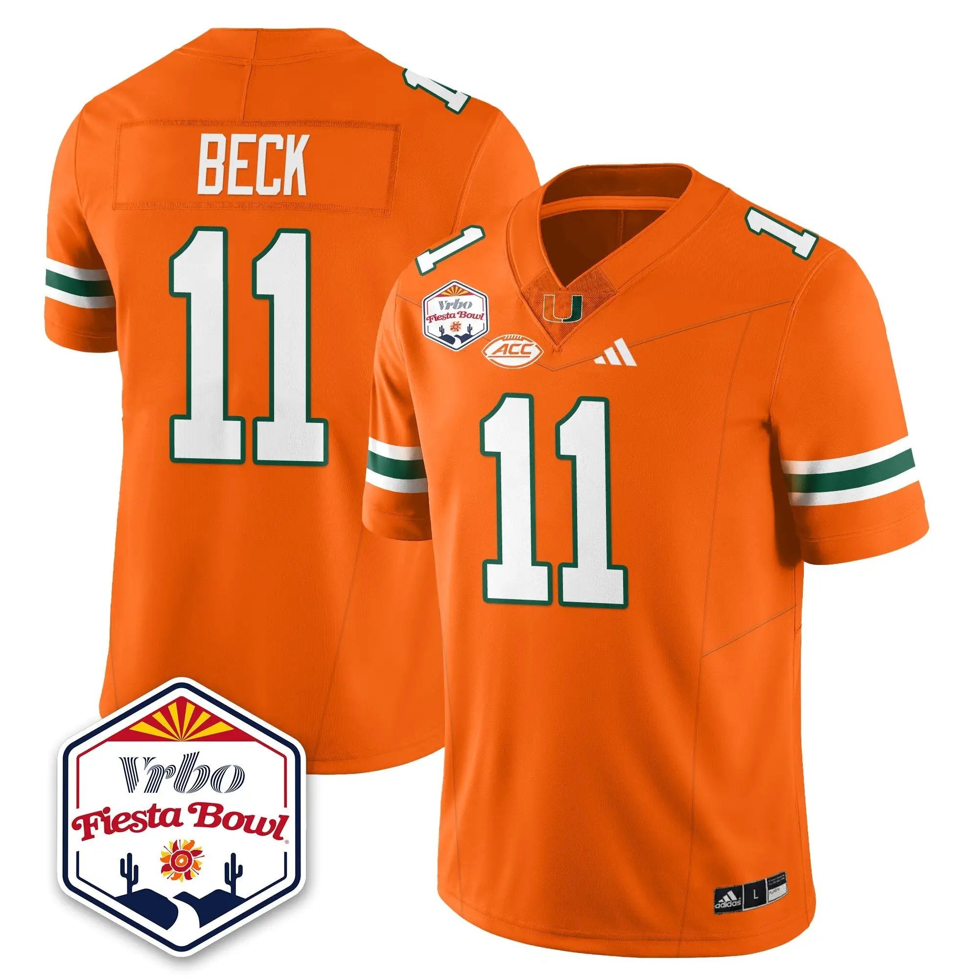 MIA Football Vapor Limited Jersey - Vrbo Fiesta Bowl by Miami Hurricanes