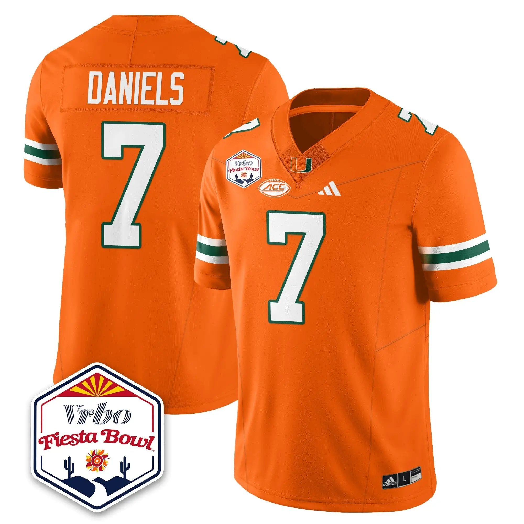 MIA Football Vapor Limited Jersey - Vrbo Fiesta Bowl by Miami Hurricanes