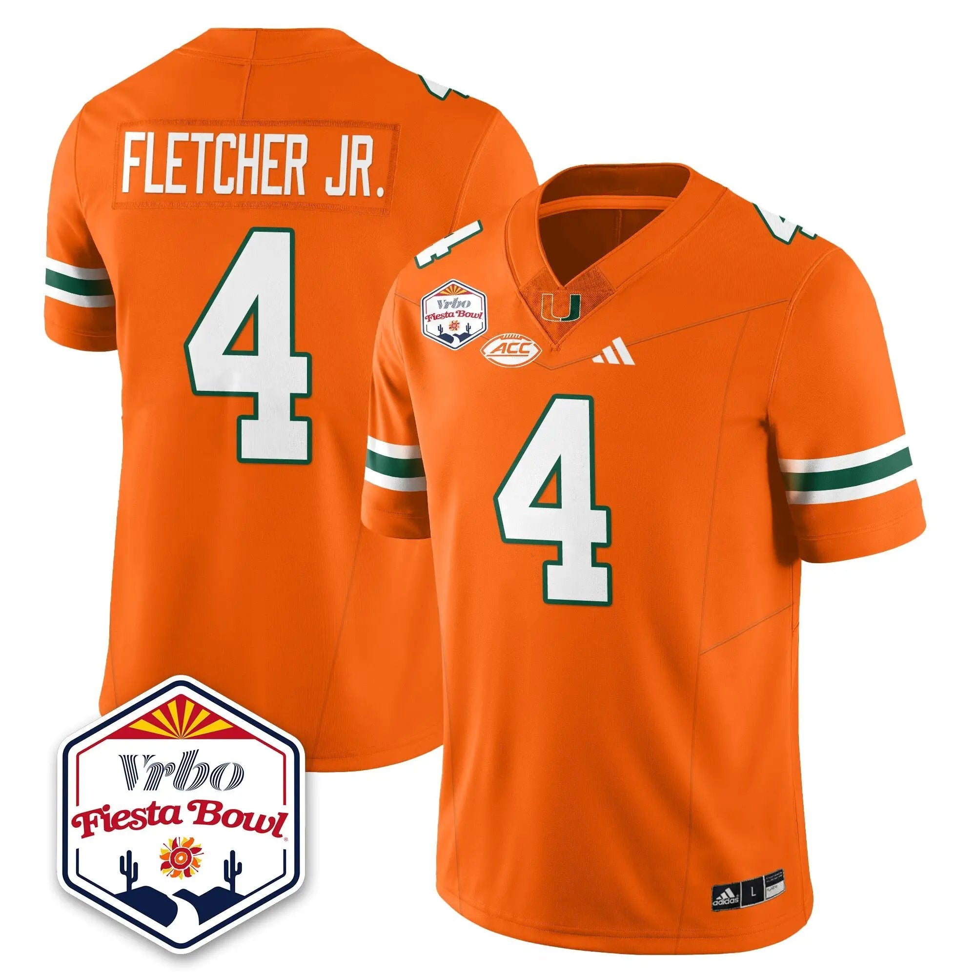 MIA Football Vapor Limited Jersey - Vrbo Fiesta Bowl by Miami Hurricanes