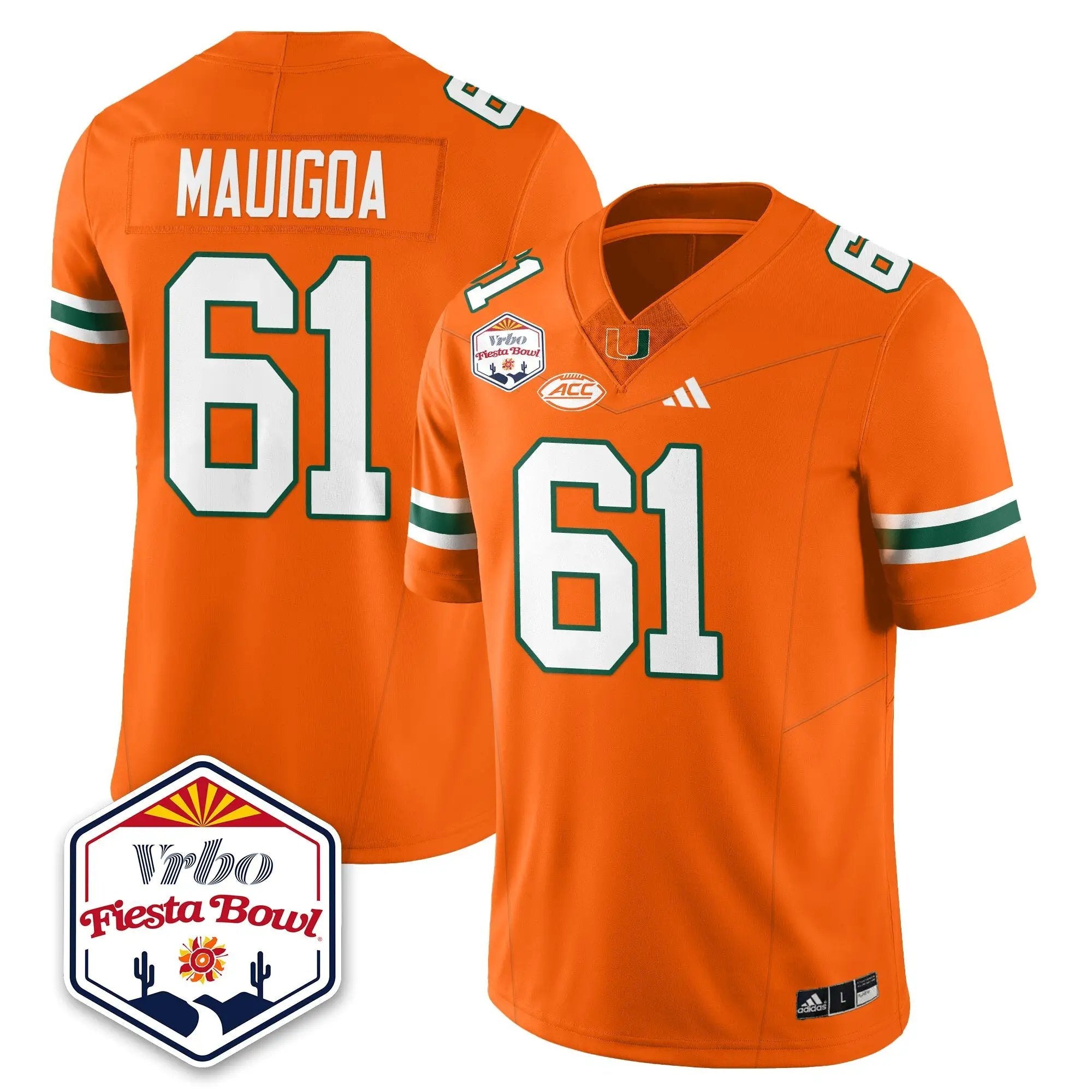 MIA Football Vapor Limited Jersey - Vrbo Fiesta Bowl by Miami Hurricanes