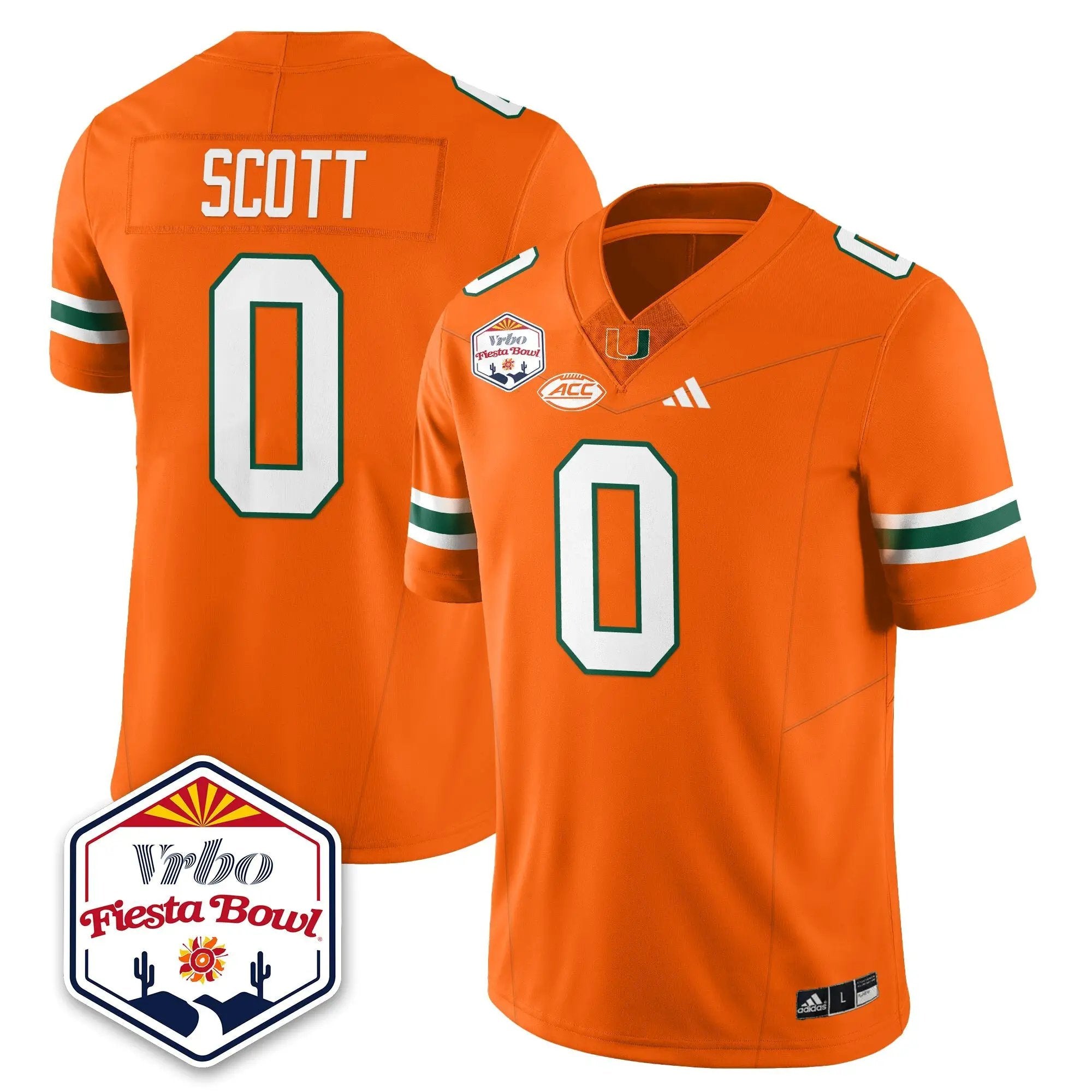 MIA Football Vapor Limited Jersey - Vrbo Fiesta Bowl by Miami Hurricanes