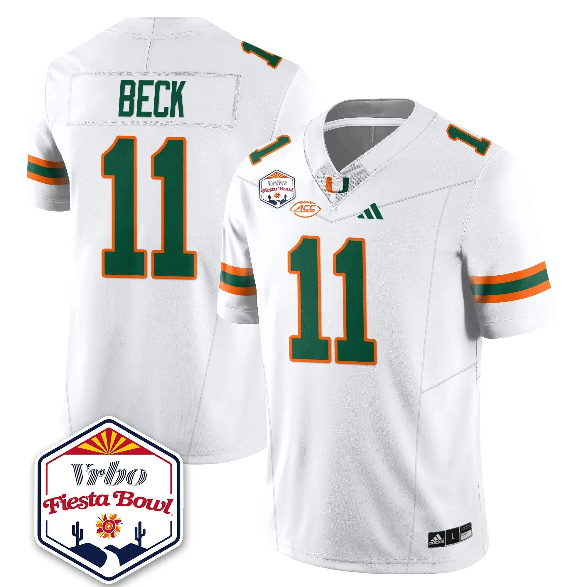 MIA Football Vapor Limited Jersey - Vrbo Fiesta Bowl by Miami Hurricanes