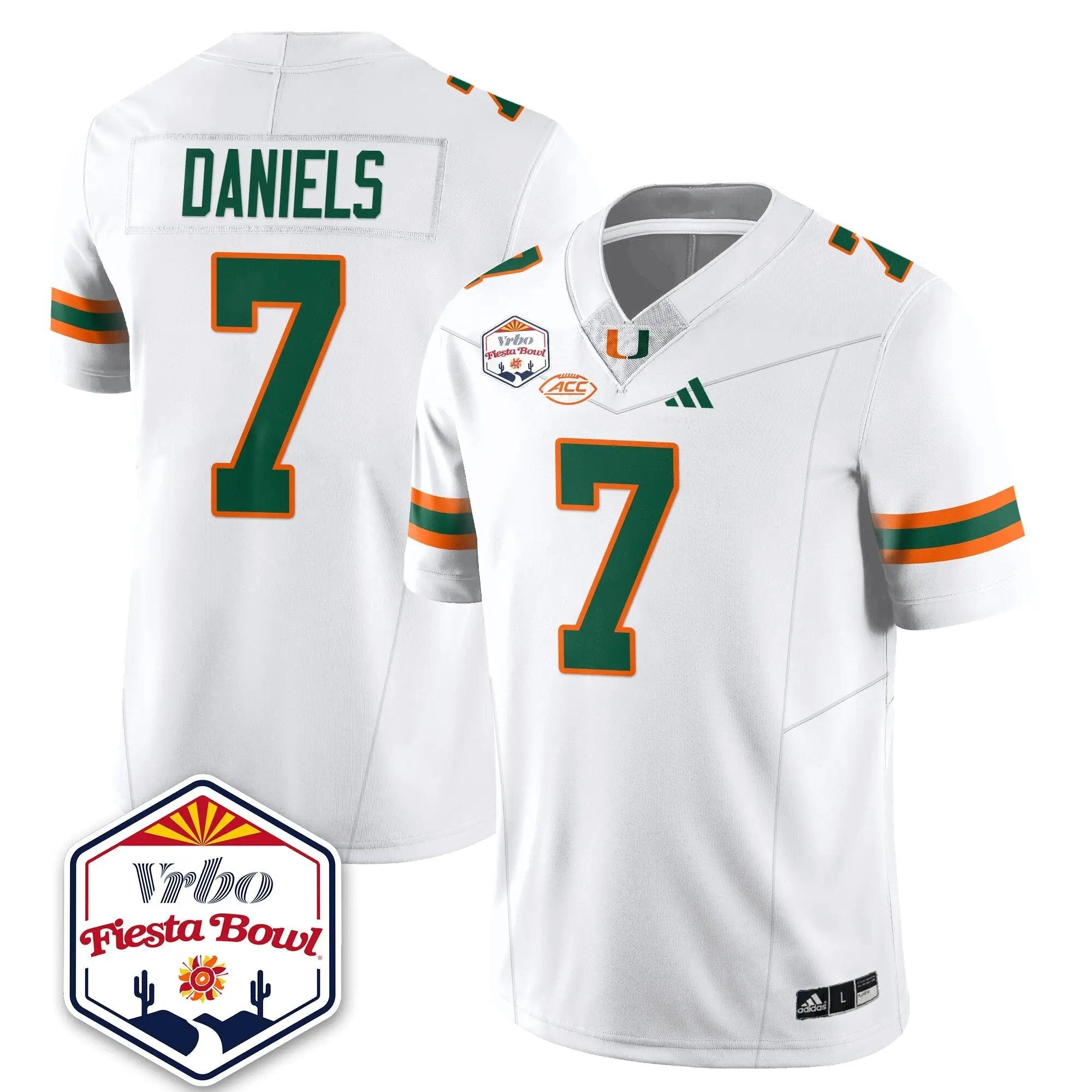 MIA Football Vapor Limited Jersey - Vrbo Fiesta Bowl by Miami Hurricanes