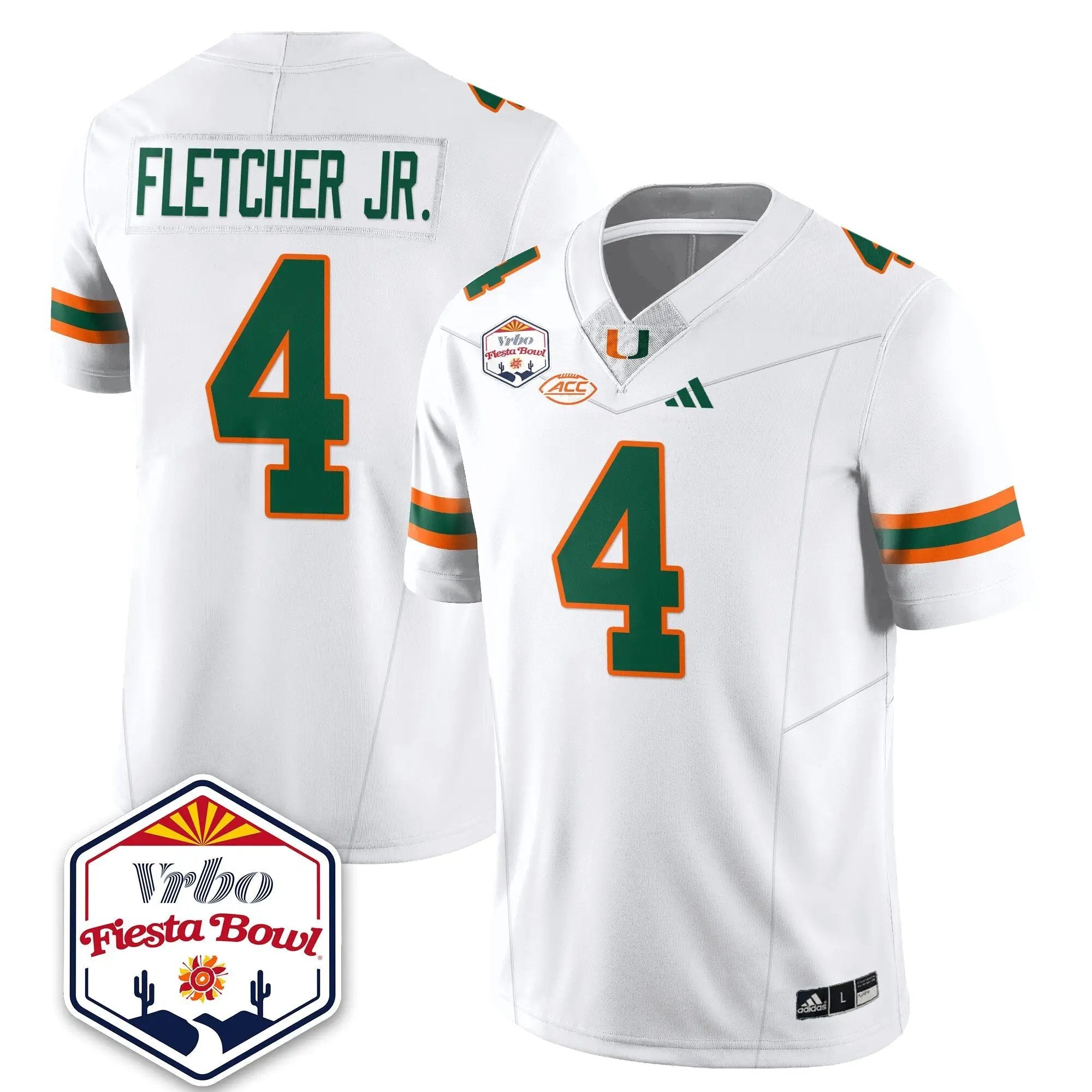 MIA Football Vapor Limited Jersey - Vrbo Fiesta Bowl by Miami Hurricanes