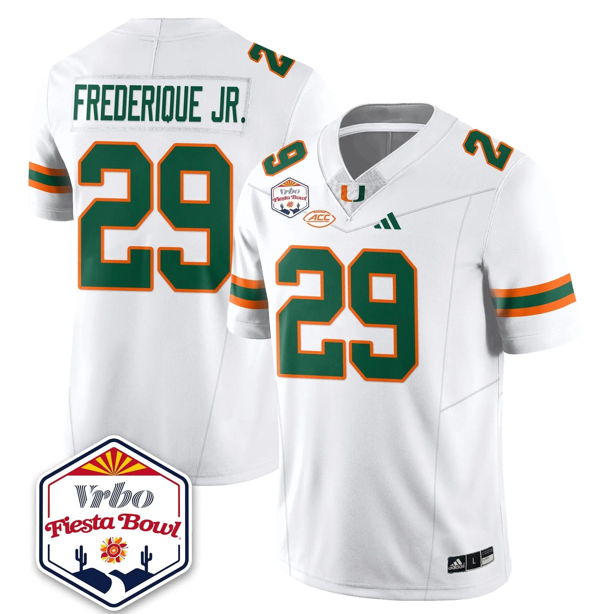 MIA Football Vapor Limited Jersey - Vrbo Fiesta Bowl by Miami Hurricanes