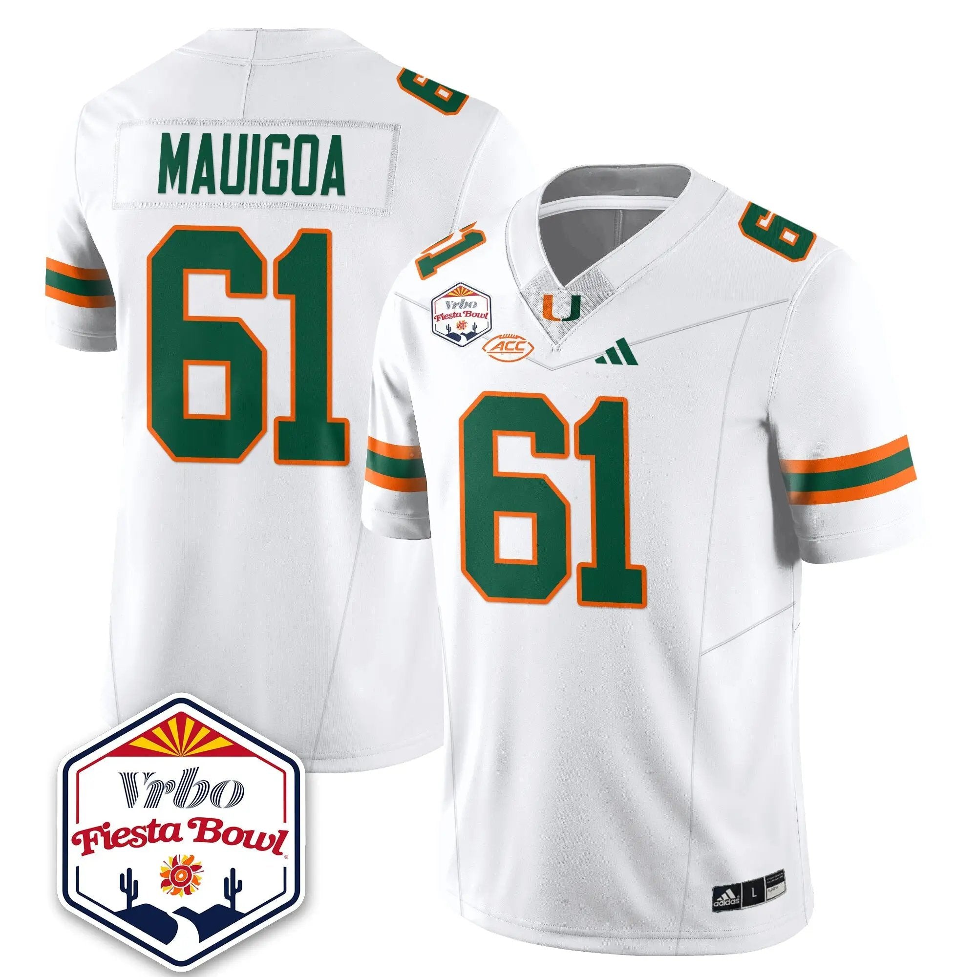 MIA Football Vapor Limited Jersey - Vrbo Fiesta Bowl by Miami Hurricanes