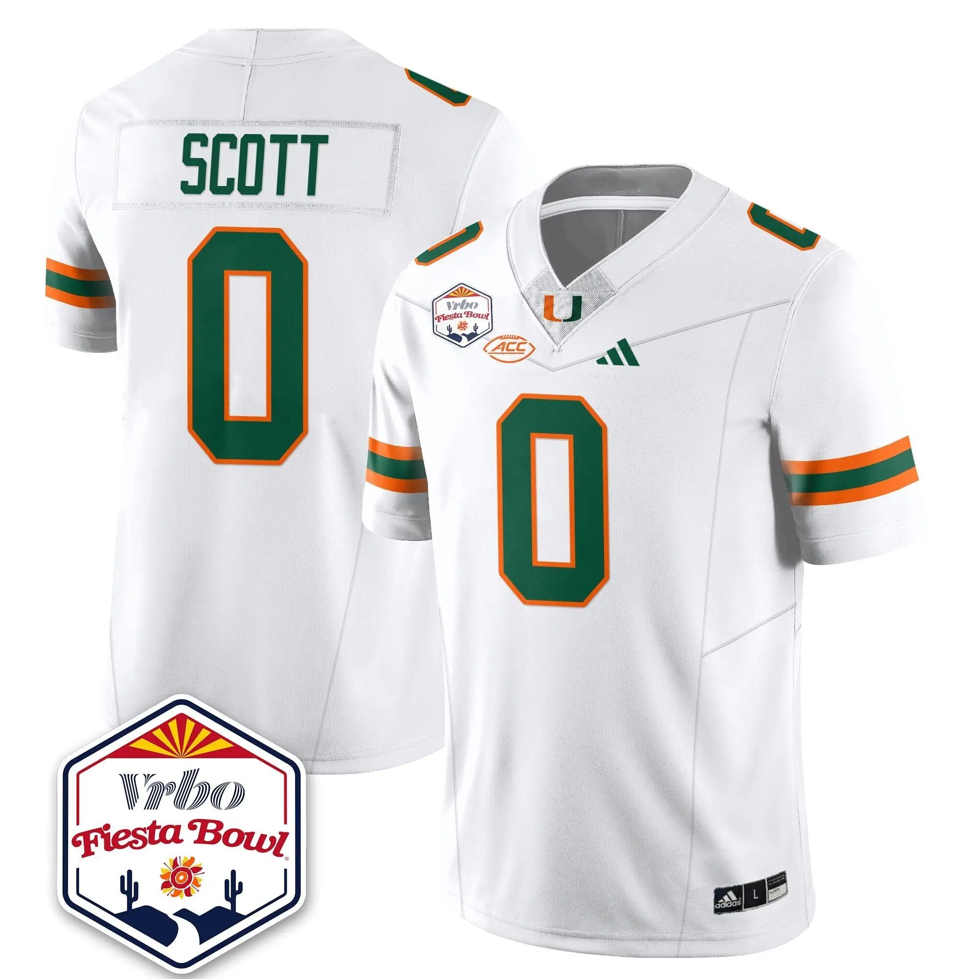 MIA Football Vapor Limited Jersey - Vrbo Fiesta Bowl by Miami Hurricanes