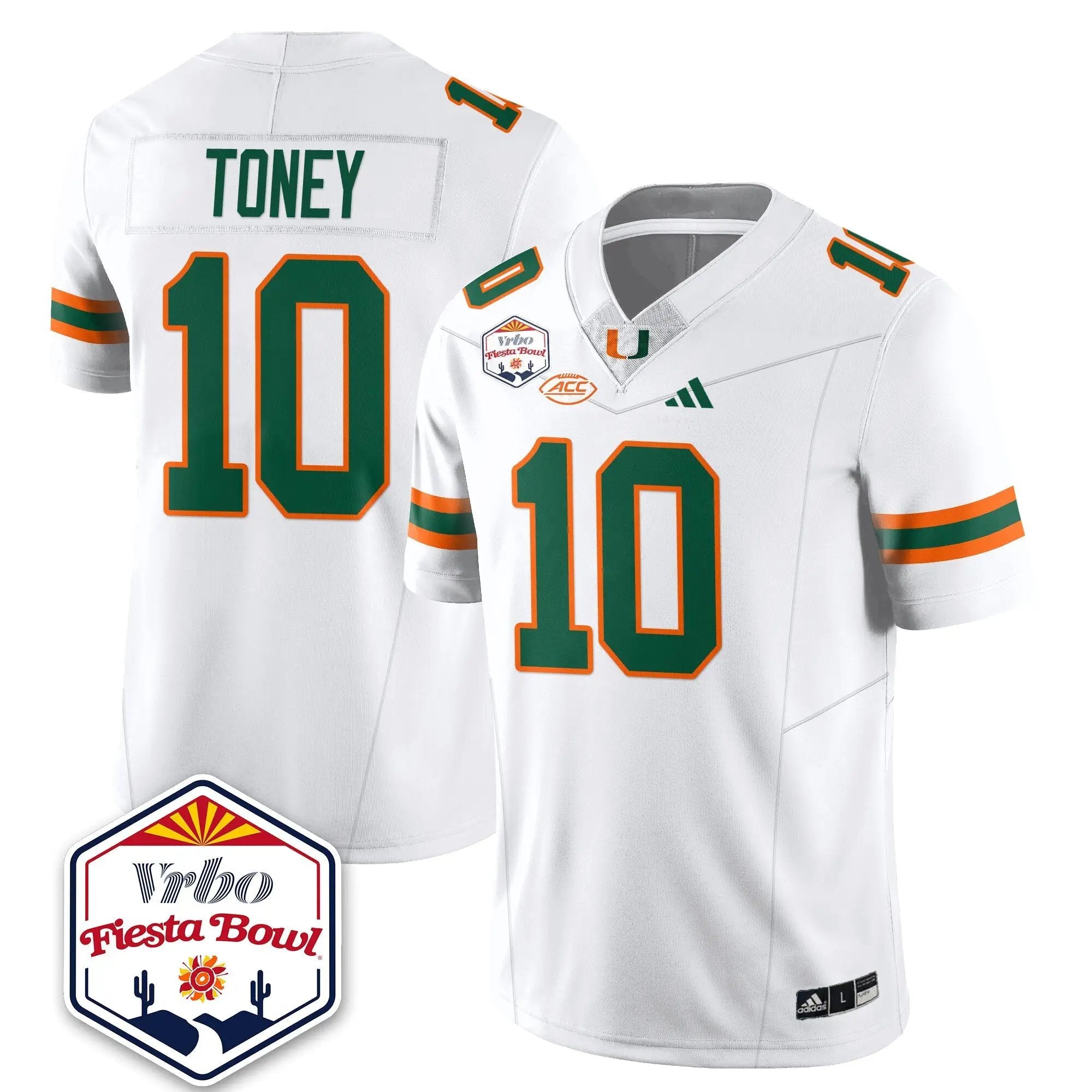 MIA Football Vapor Limited Jersey - Vrbo Fiesta Bowl by Miami Hurricanes