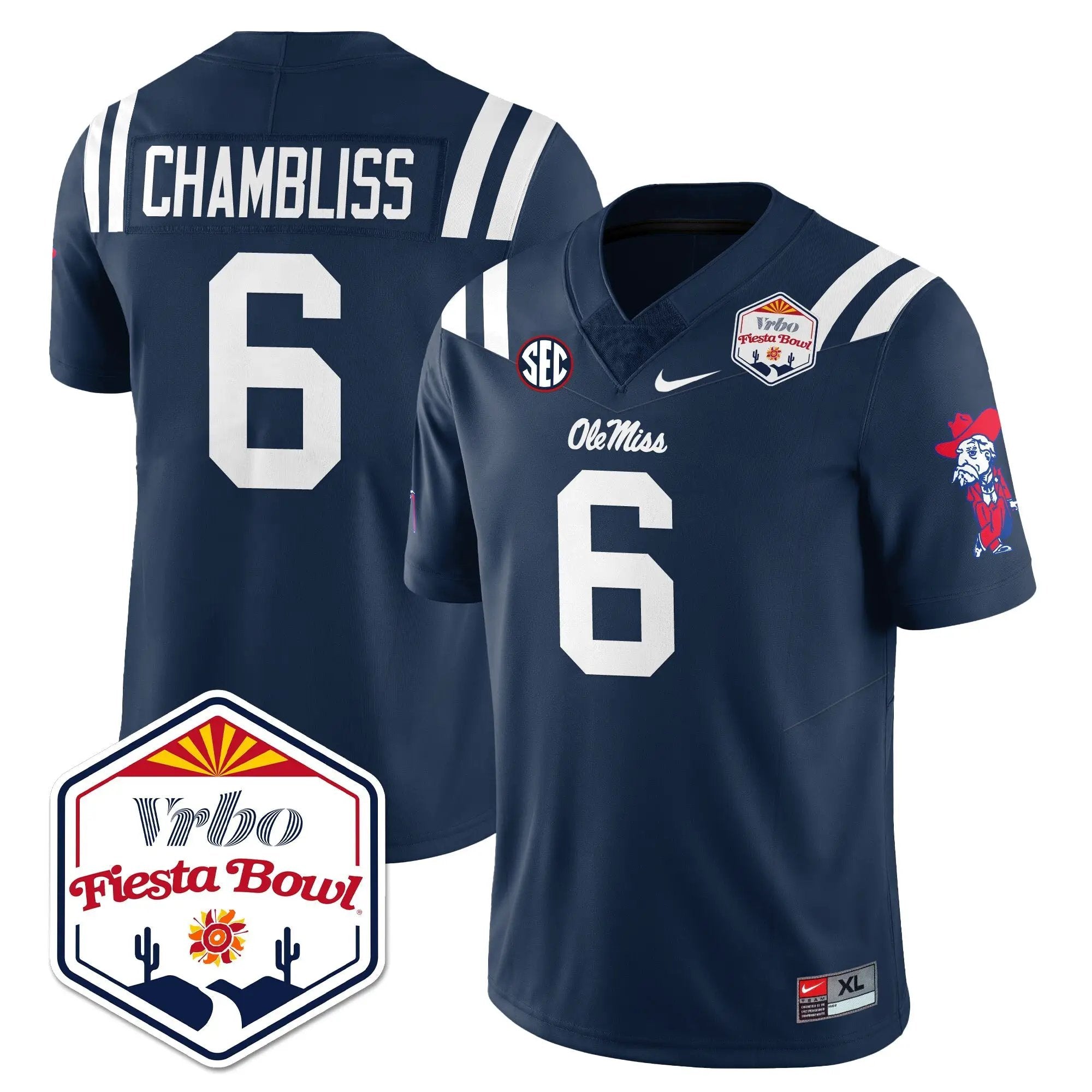 OM Vapor Limited Jersey - Vrbo Fiesta Bowl by Ole Miss Rebels