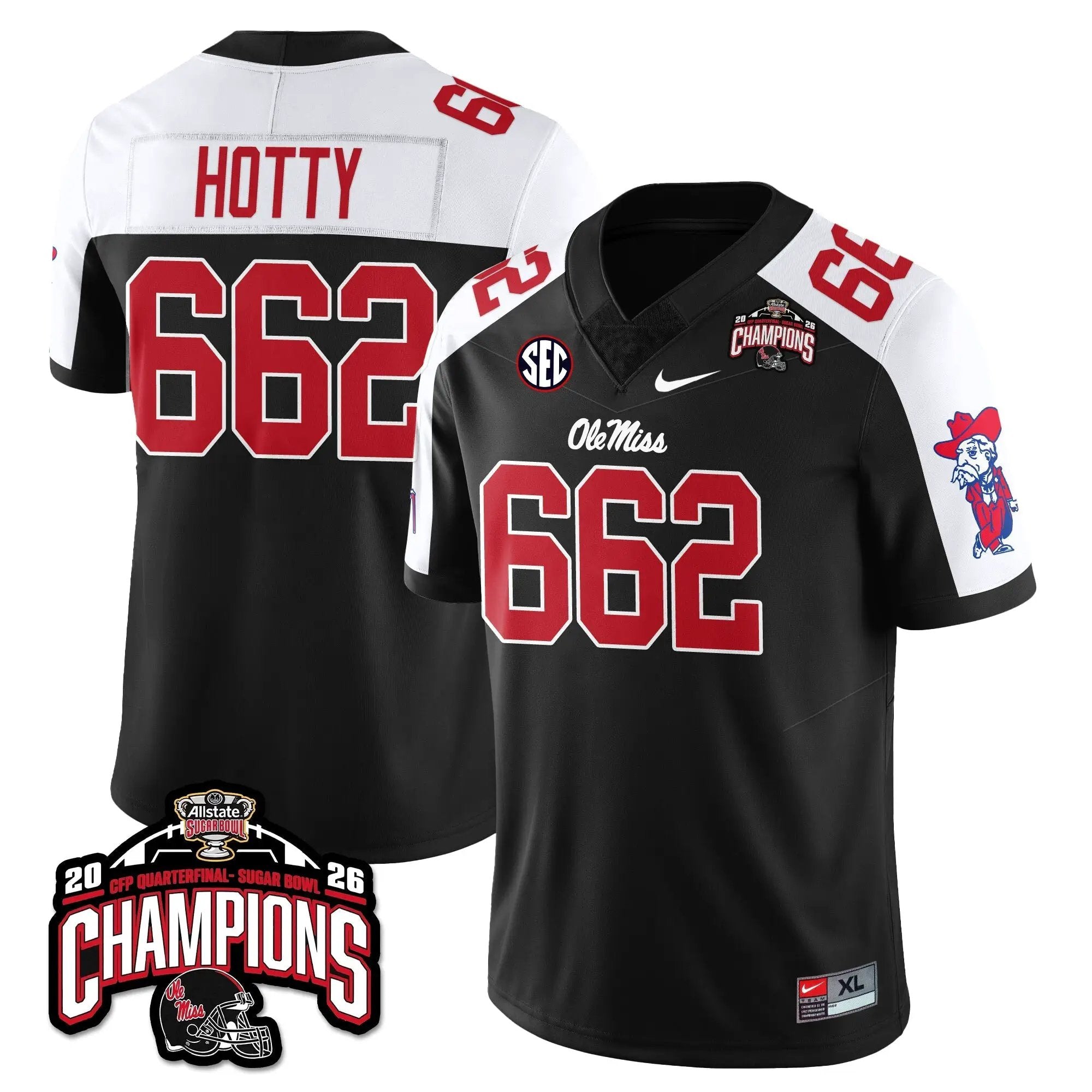 OMB Football Vapor Limited Jersey - Allstate Sugar Bowl Champions by Ole Miss Rebels