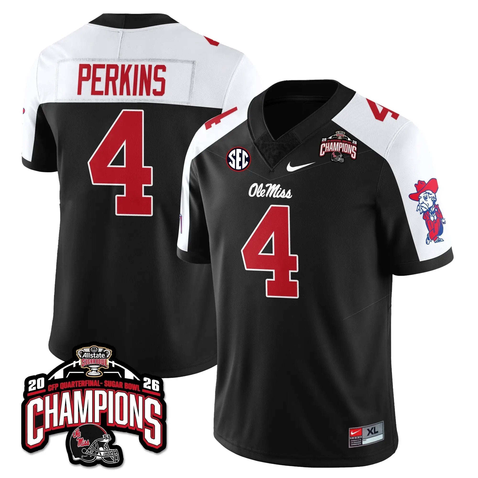 OMB Football Vapor Limited Jersey - Allstate Sugar Bowl Champions by Ole Miss Rebels