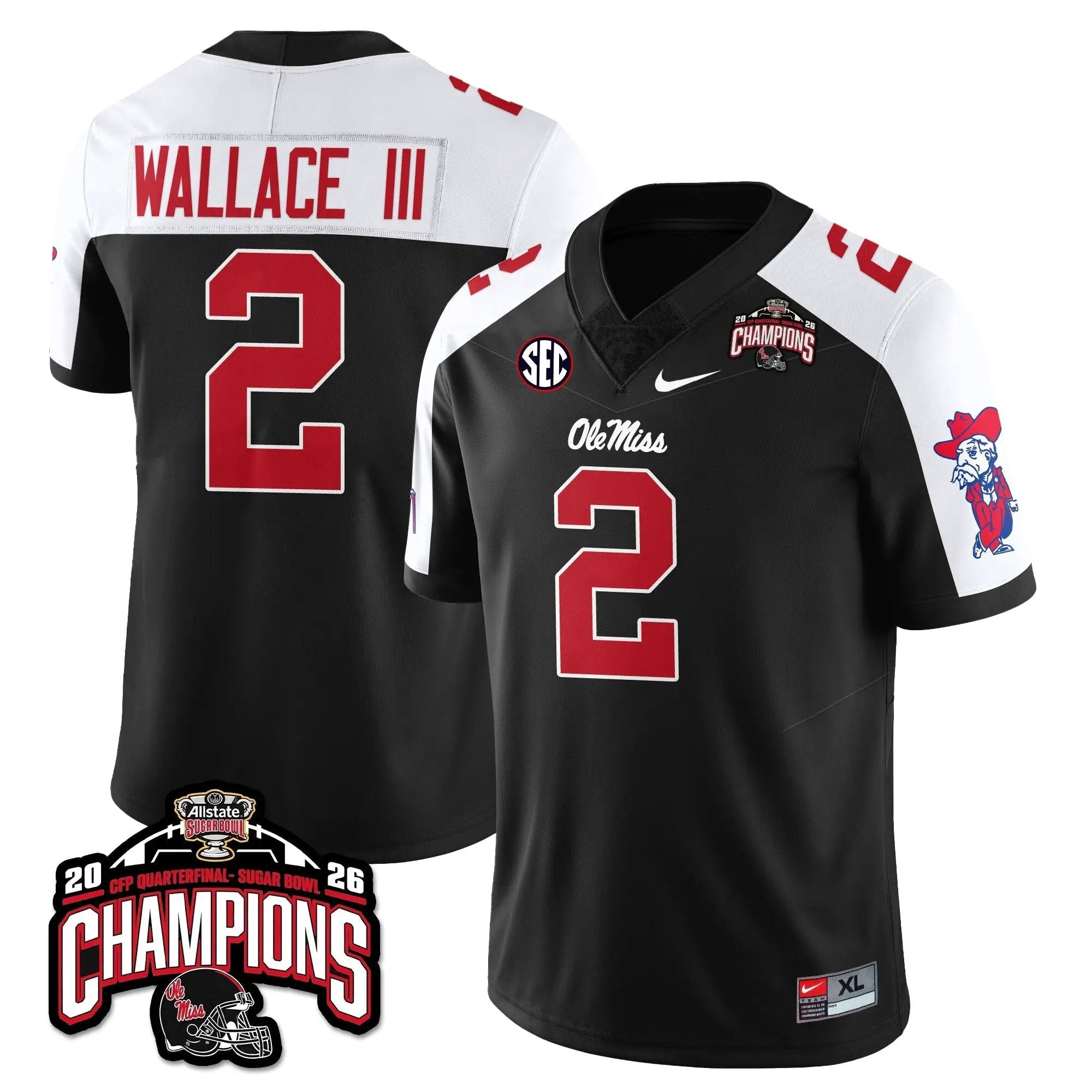 OMB Football Vapor Limited Jersey - Allstate Sugar Bowl Champions by Ole Miss Rebels