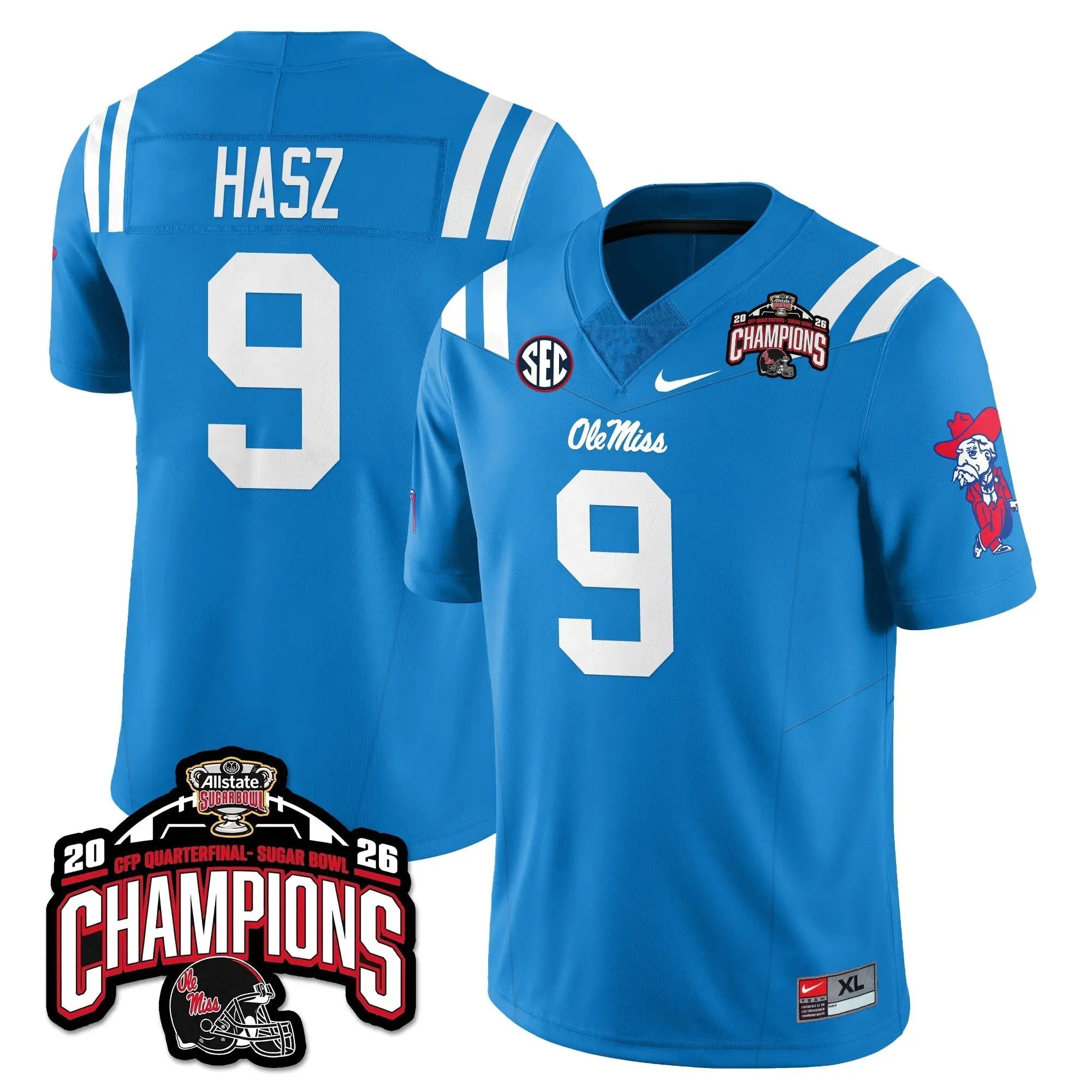 OMB Football Vapor Limited Jersey - Allstate Sugar Bowl Champions by Ole Miss Rebels
