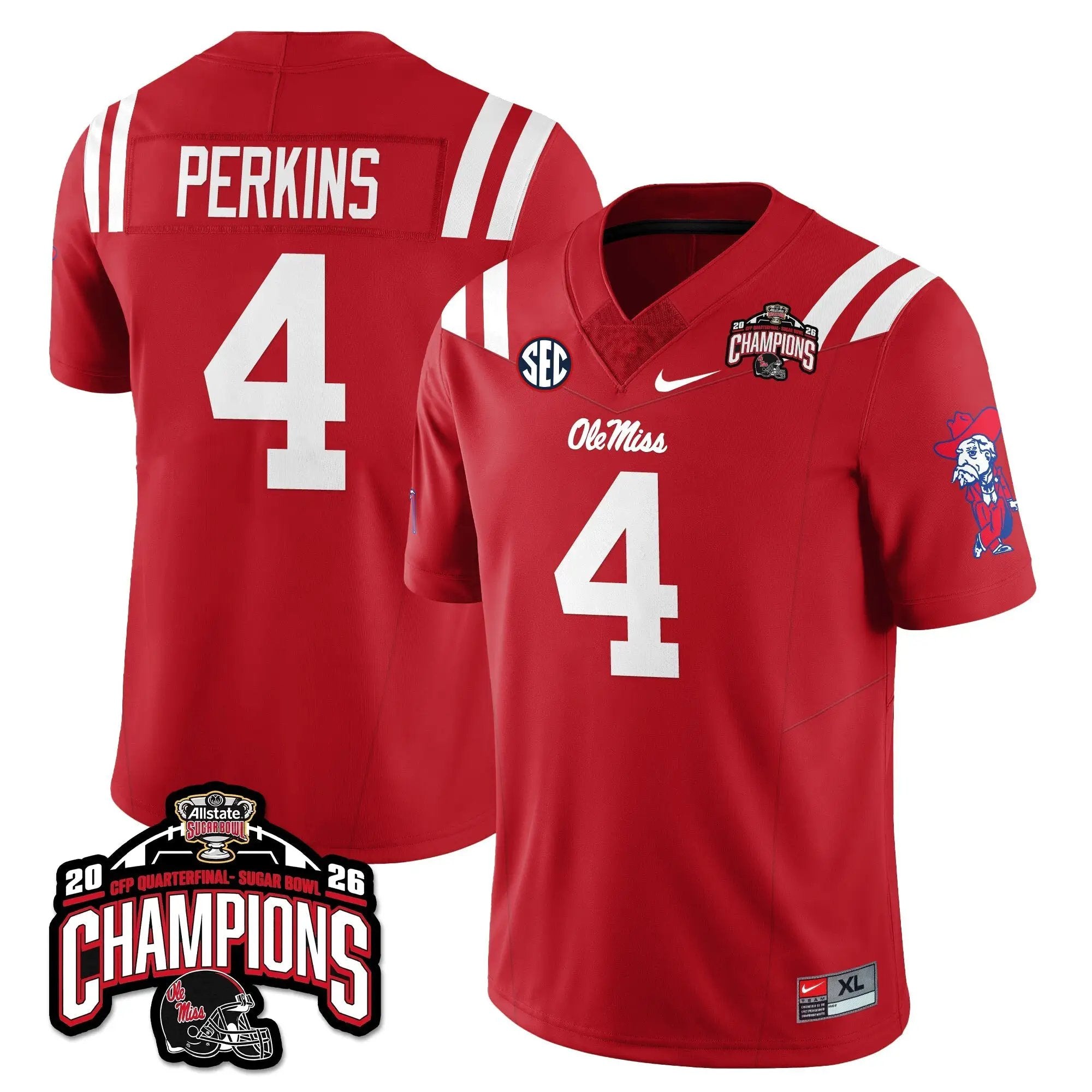 OMB Football Vapor Limited Jersey - Allstate Sugar Bowl Champions by Ole Miss Rebels