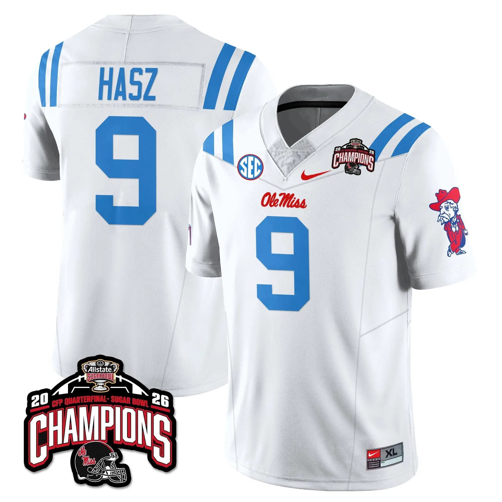 OMB Football Vapor Limited Jersey - Allstate Sugar Bowl Champions by Ole Miss Rebels