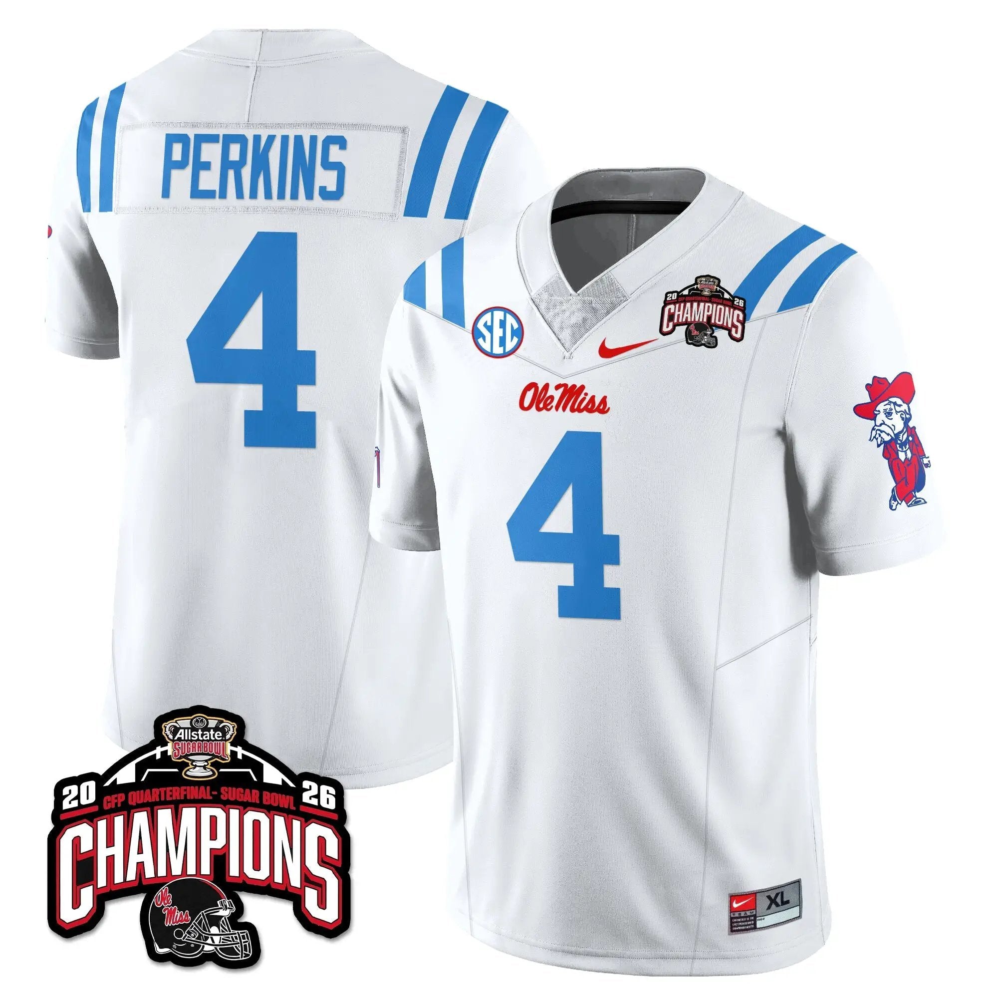OMB Football Vapor Limited Jersey - Allstate Sugar Bowl Champions by Ole Miss Rebels