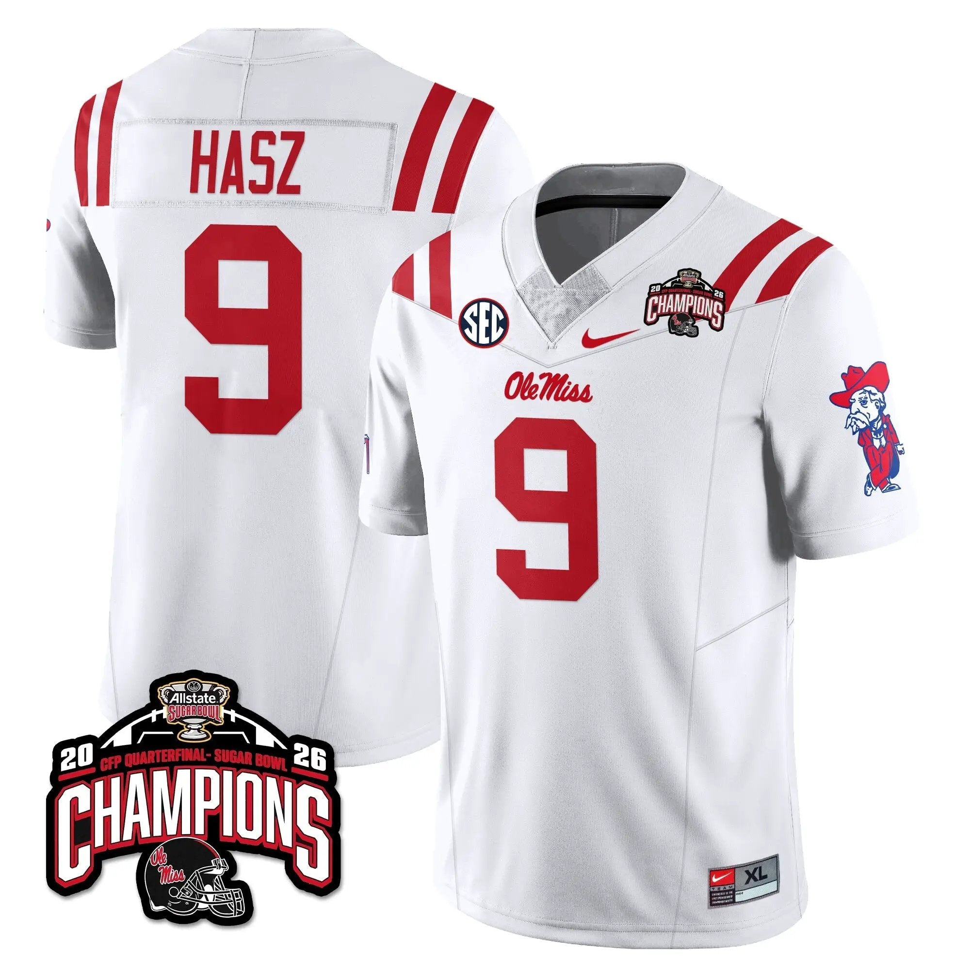 OMB Football Vapor Limited Jersey - Allstate Sugar Bowl Champions by Ole Miss Rebels