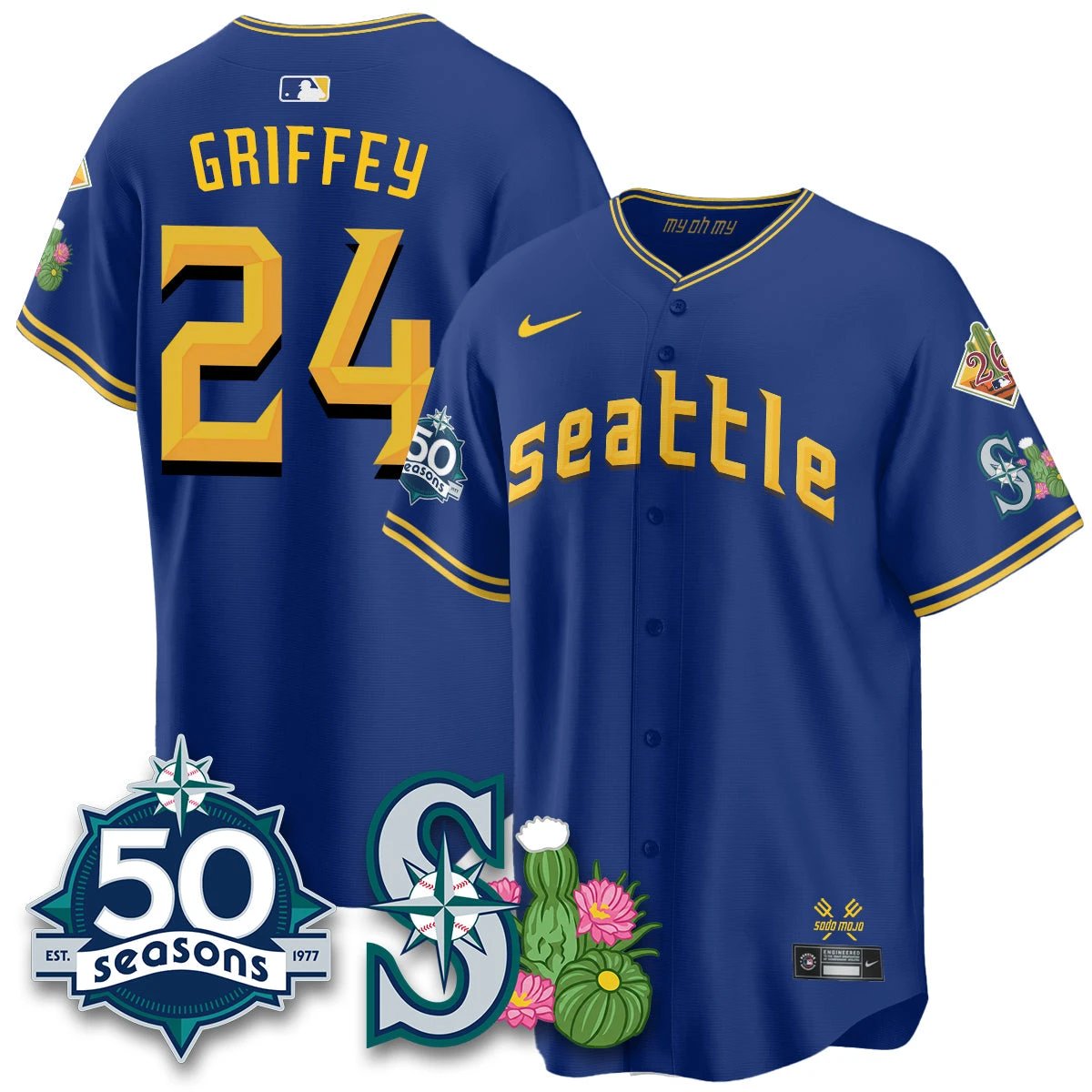SEA 2026 Spring Training Vapor Limited Jersey - 50th Anniversary - All Stitched by Seattle Mariners
