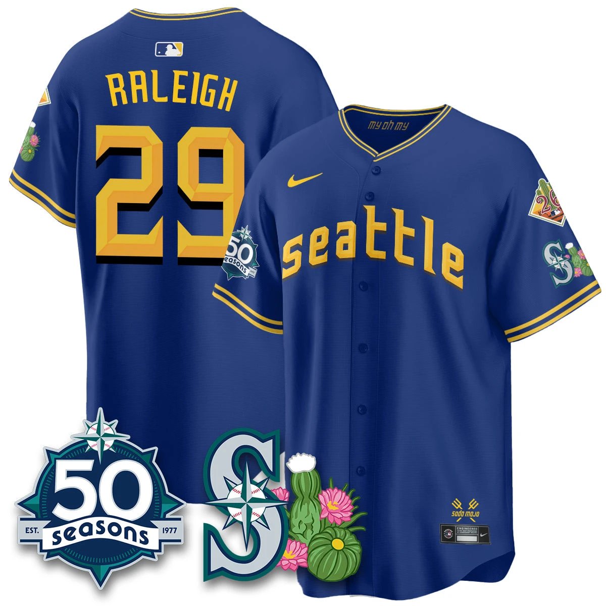 SEA 2026 Spring Training Vapor Limited Jersey - 50th Anniversary - All Stitched by Seattle Mariners