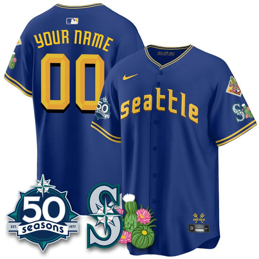 Custom SEA 2026 Spring Training Vapor Limited Jersey - 50th Anniversary - All Stitched by Seattle Mariners