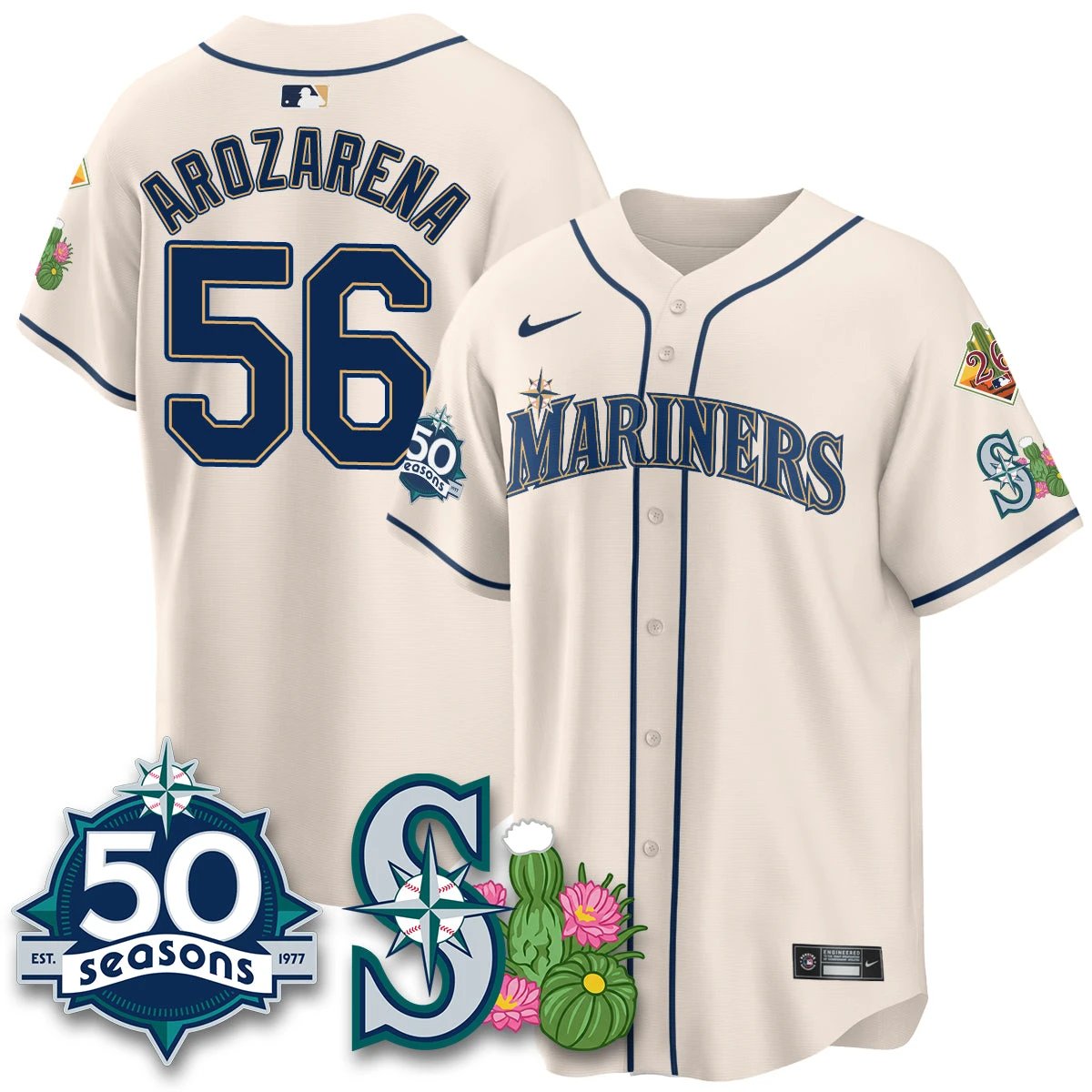 SEA 2026 Spring Training Vapor Limited Jersey - 50th Anniversary - All Stitched by Seattle Mariners