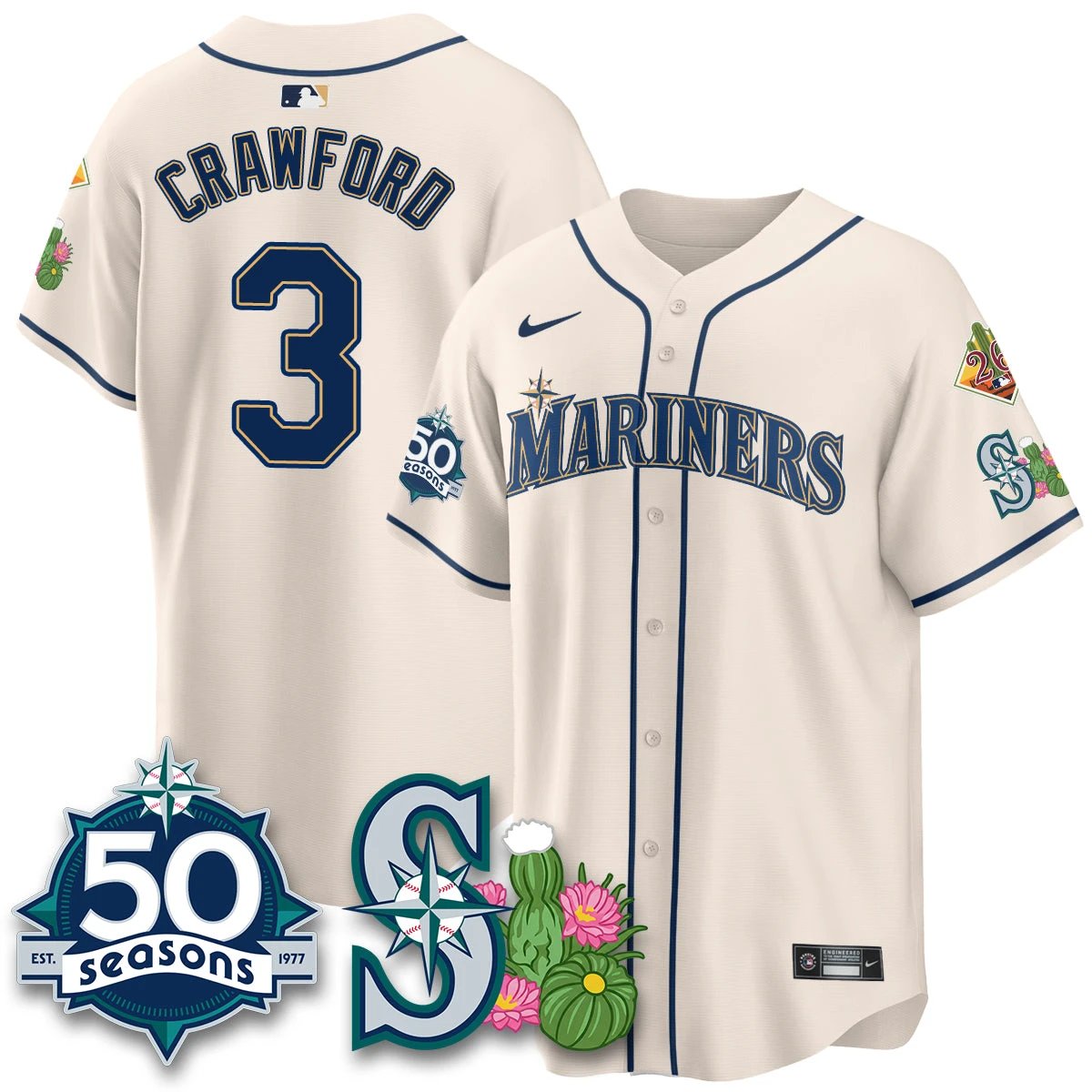 SEA 2026 Spring Training Vapor Limited Jersey - 50th Anniversary - All Stitched by Seattle Mariners