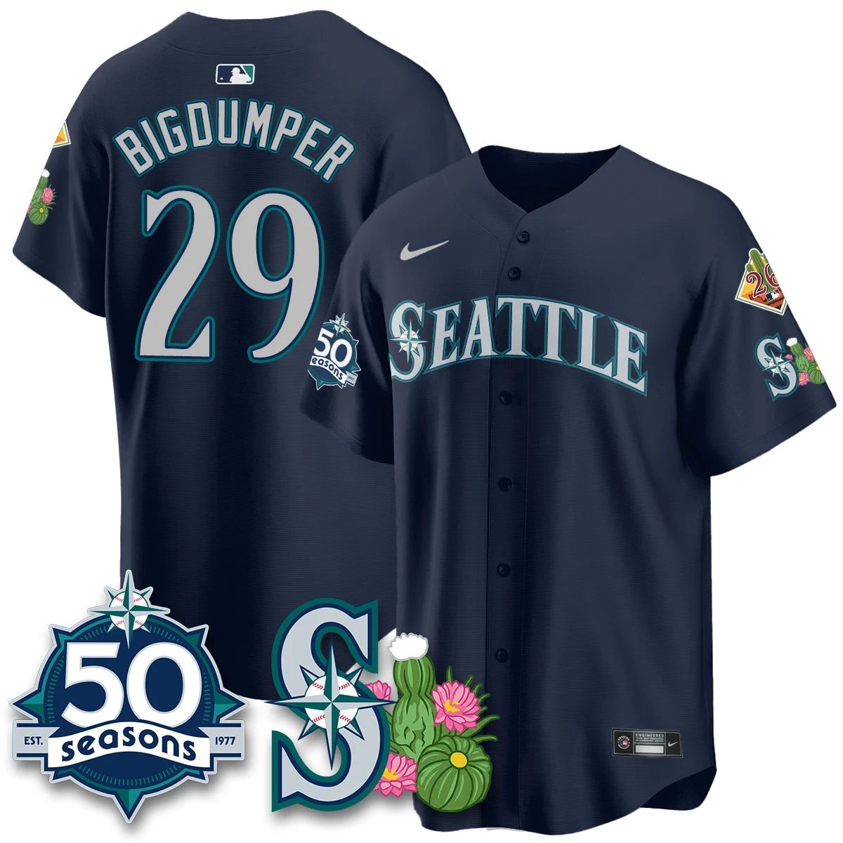 SEA 2026 Spring Training Vapor Limited Jersey - 50th Anniversary - All Stitched by Seattle Mariners