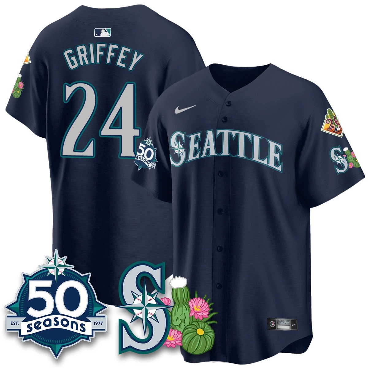 SEA 2026 Spring Training Vapor Limited Jersey - 50th Anniversary - All Stitched by Seattle Mariners